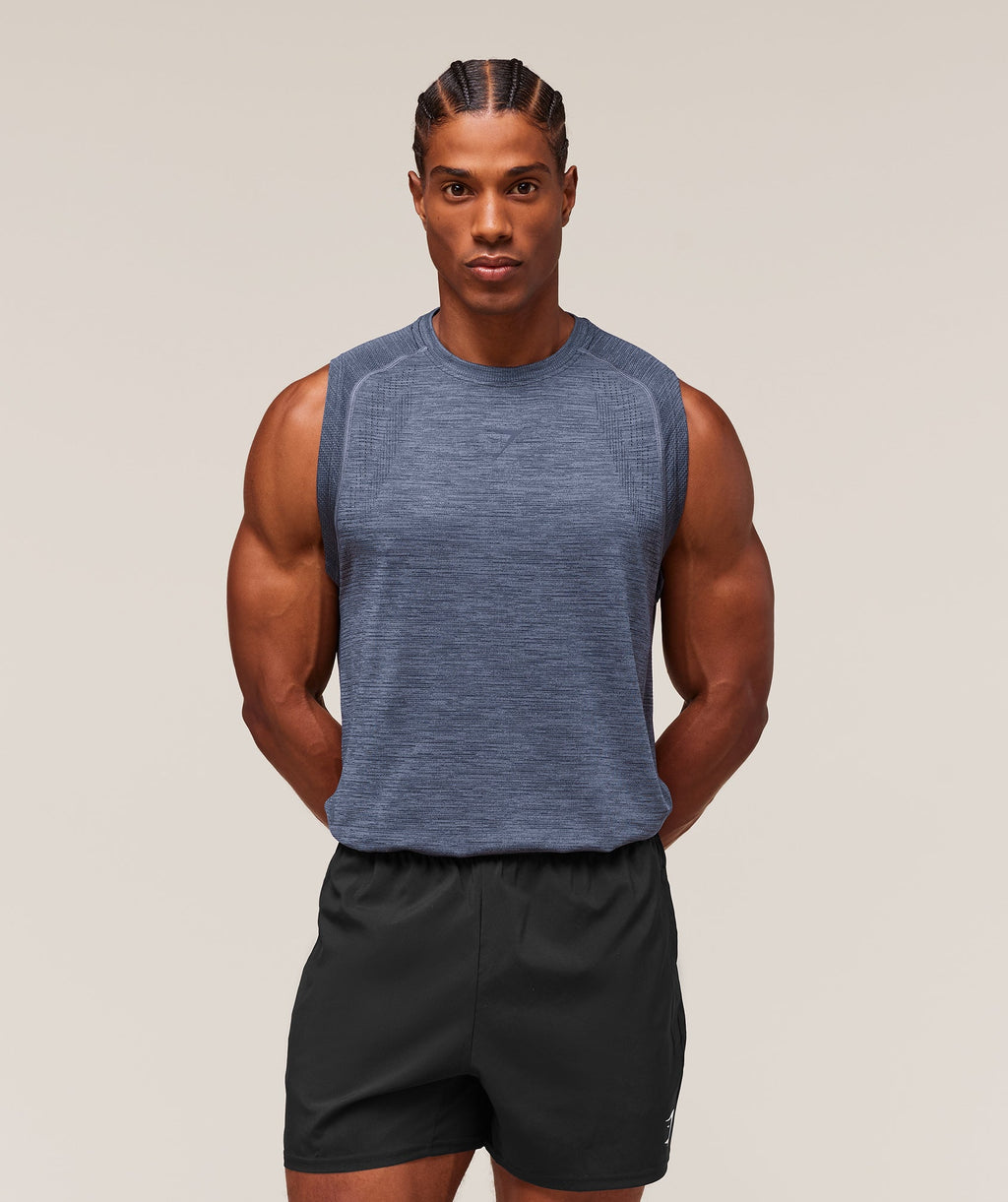 Versatile Seamless Tank - Iron Blue/Navy — imagem 1