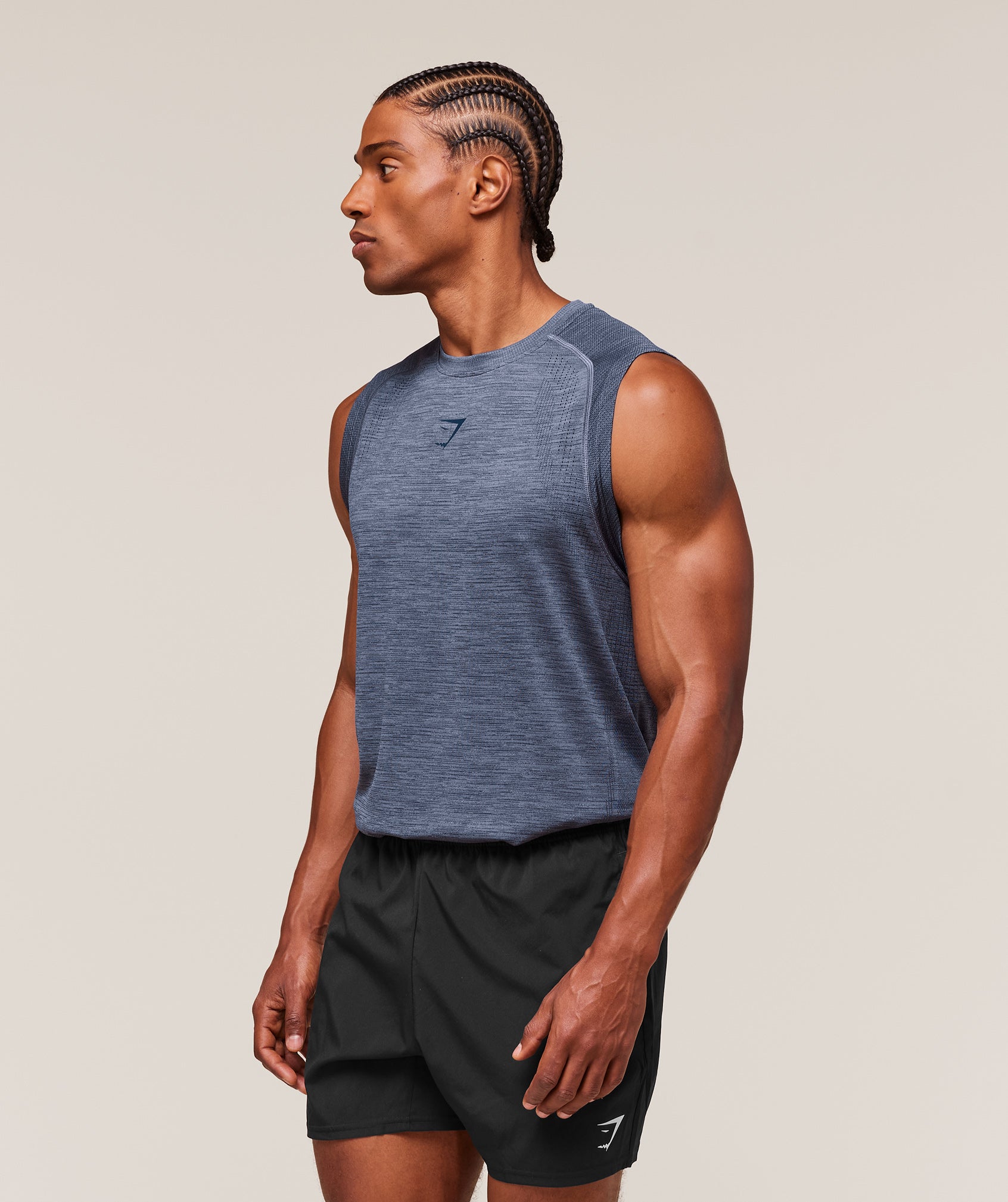 Versatile Seamless Tank - Iron Blue/Navy — imagem 7