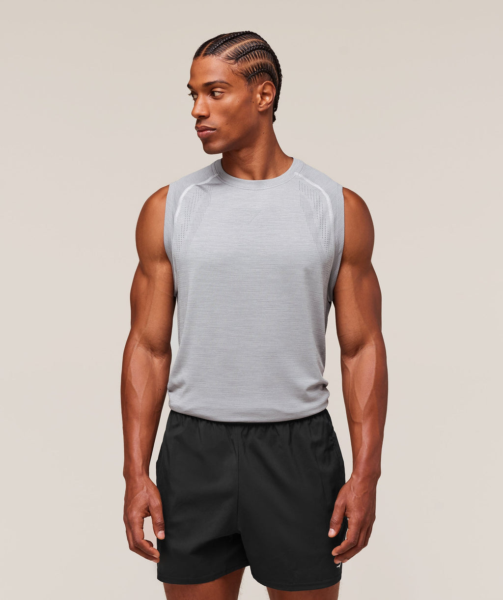Versatile Seamless Tank - Light Grey/Smokey Grey — imagem 1