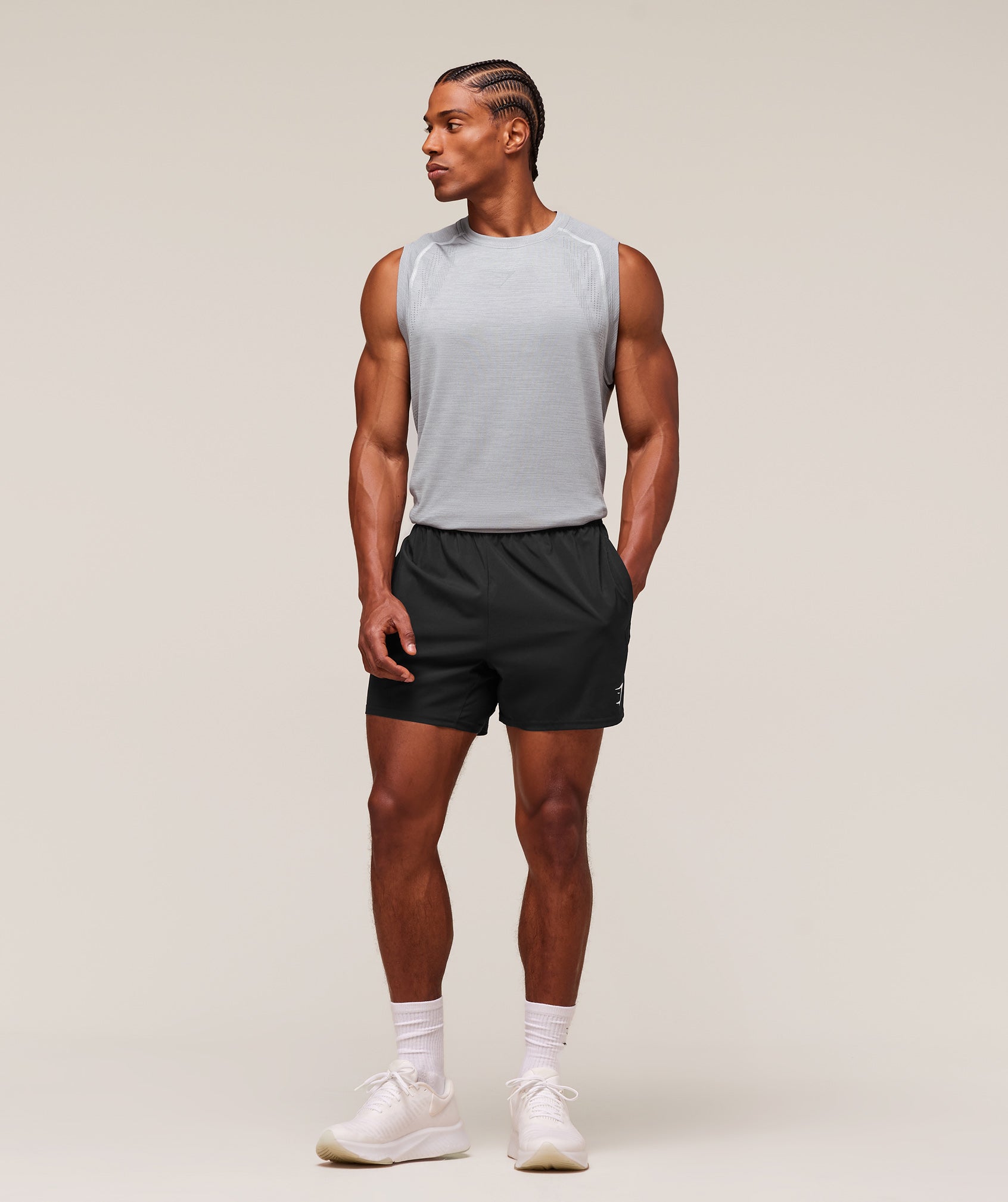 Versatile Seamless Tank - Light Grey/Smokey Grey — imagem 3
