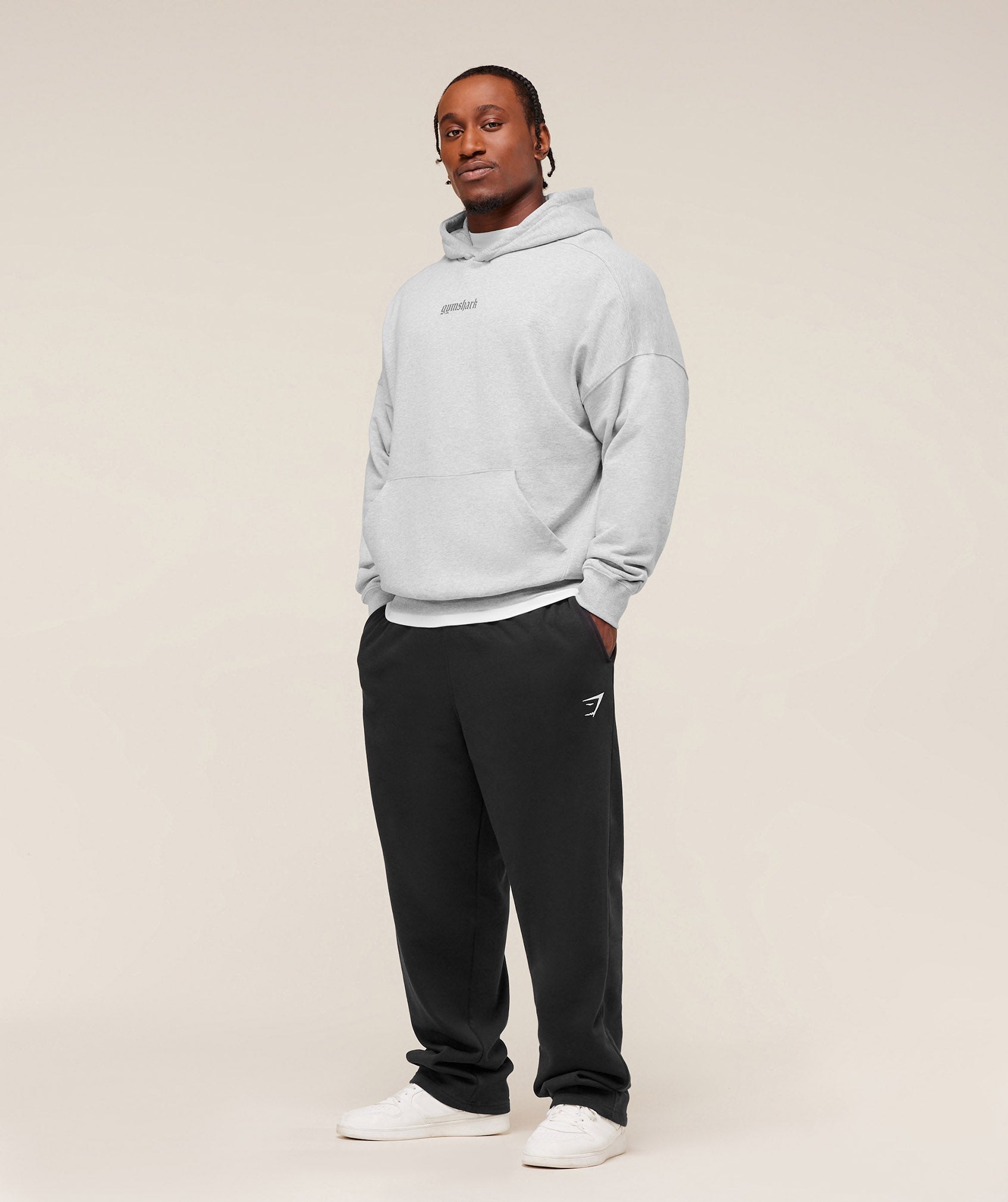 Olde English Hoodie - Soft Grey Marl — imagem 4