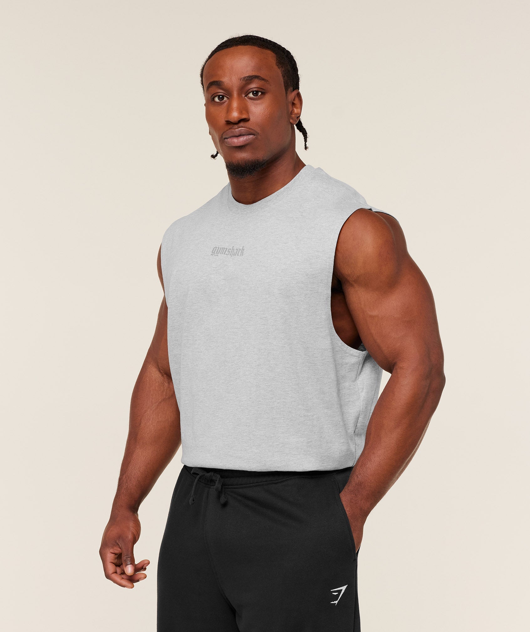 Olde English Tank - Bros Soft Grey Marl — imagem 3