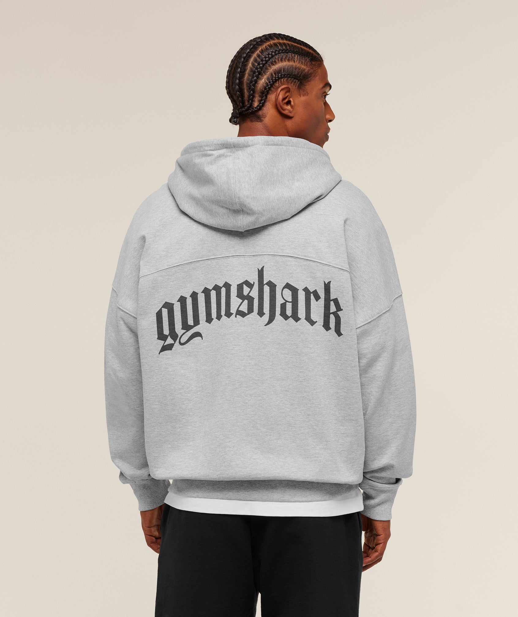 Olde English Zip Up Hoodie - Soft Grey Marl — imagem 2