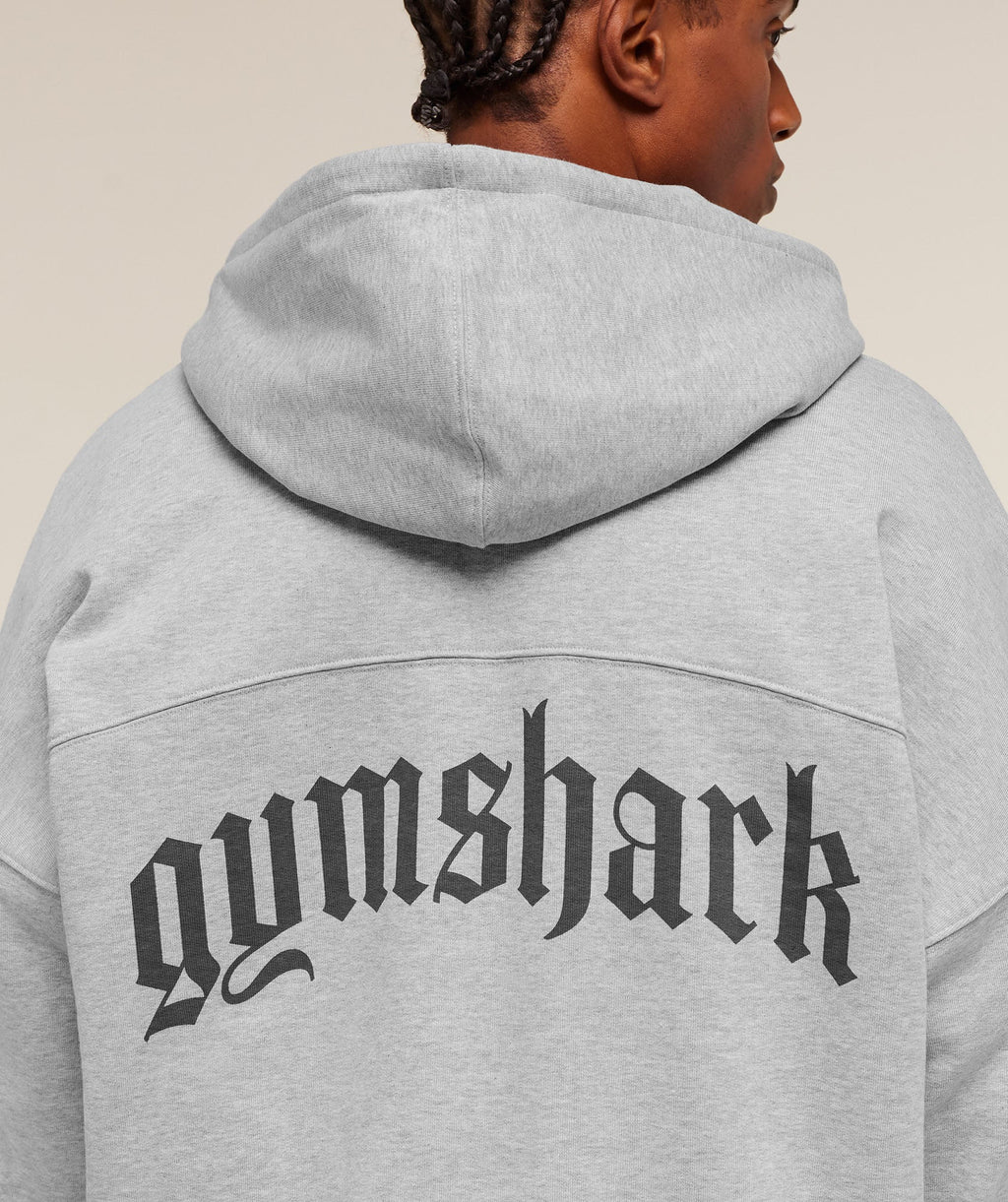 Olde English Zip Up Hoodie - Soft Grey Marl — imagem 5