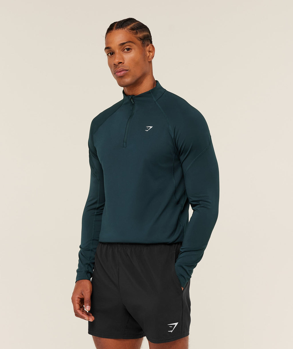 Performance 1/4 Zip - Deep Petrol Blue — imagem 3