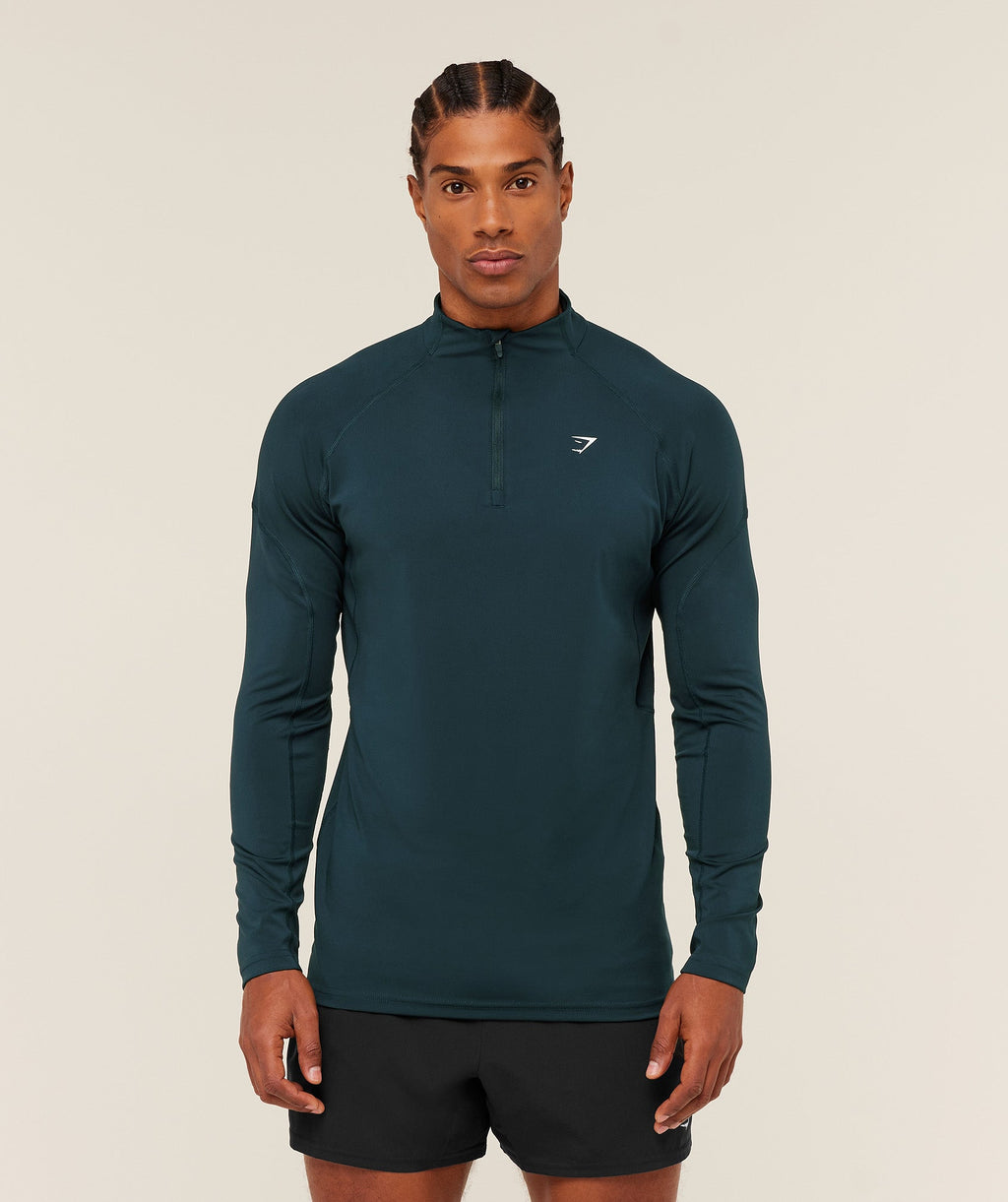 Performance 1/4 Zip - Deep Petrol Blue — imagem 6