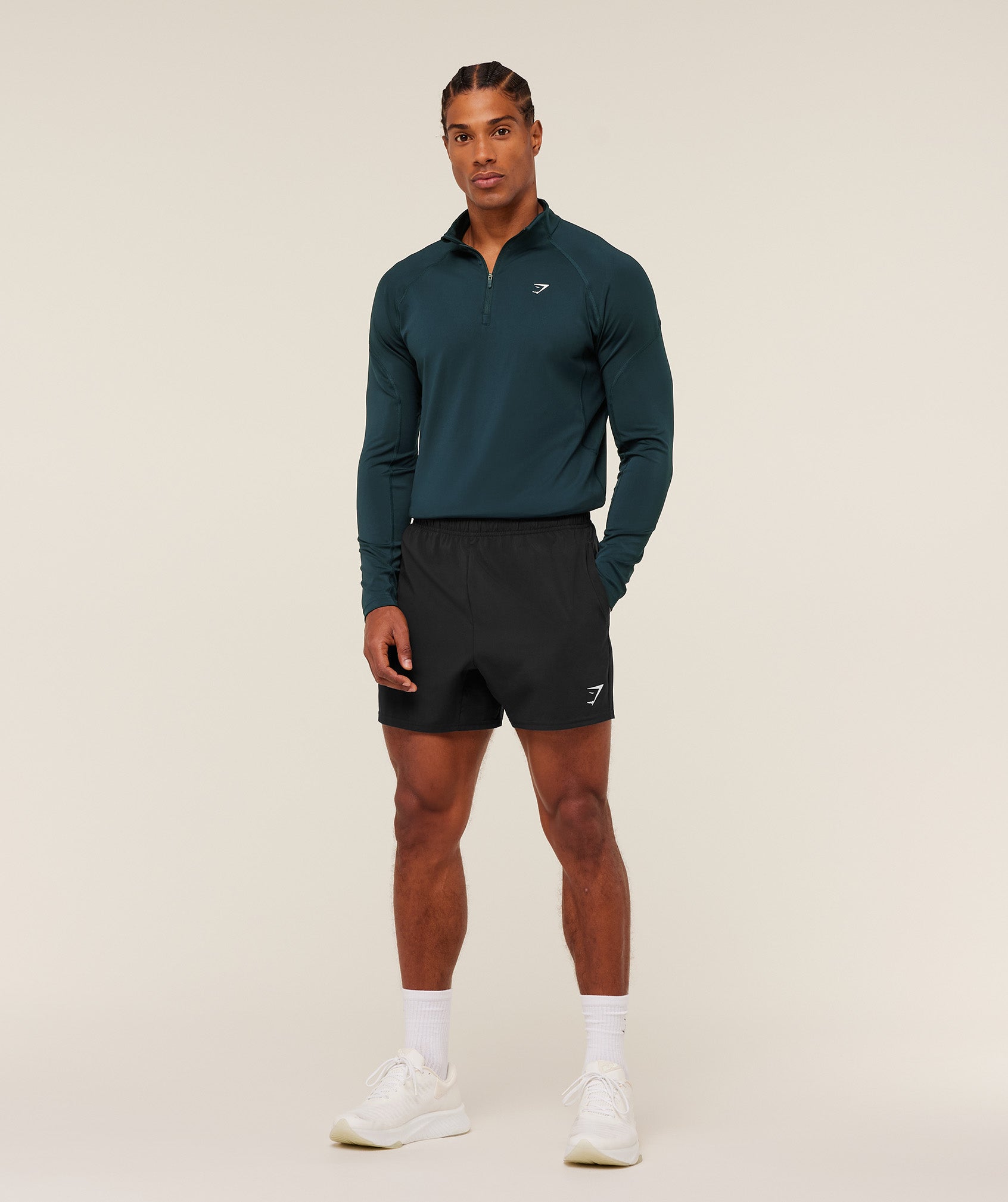 Performance 1/4 Zip - Deep Petrol Blue — imagem 4