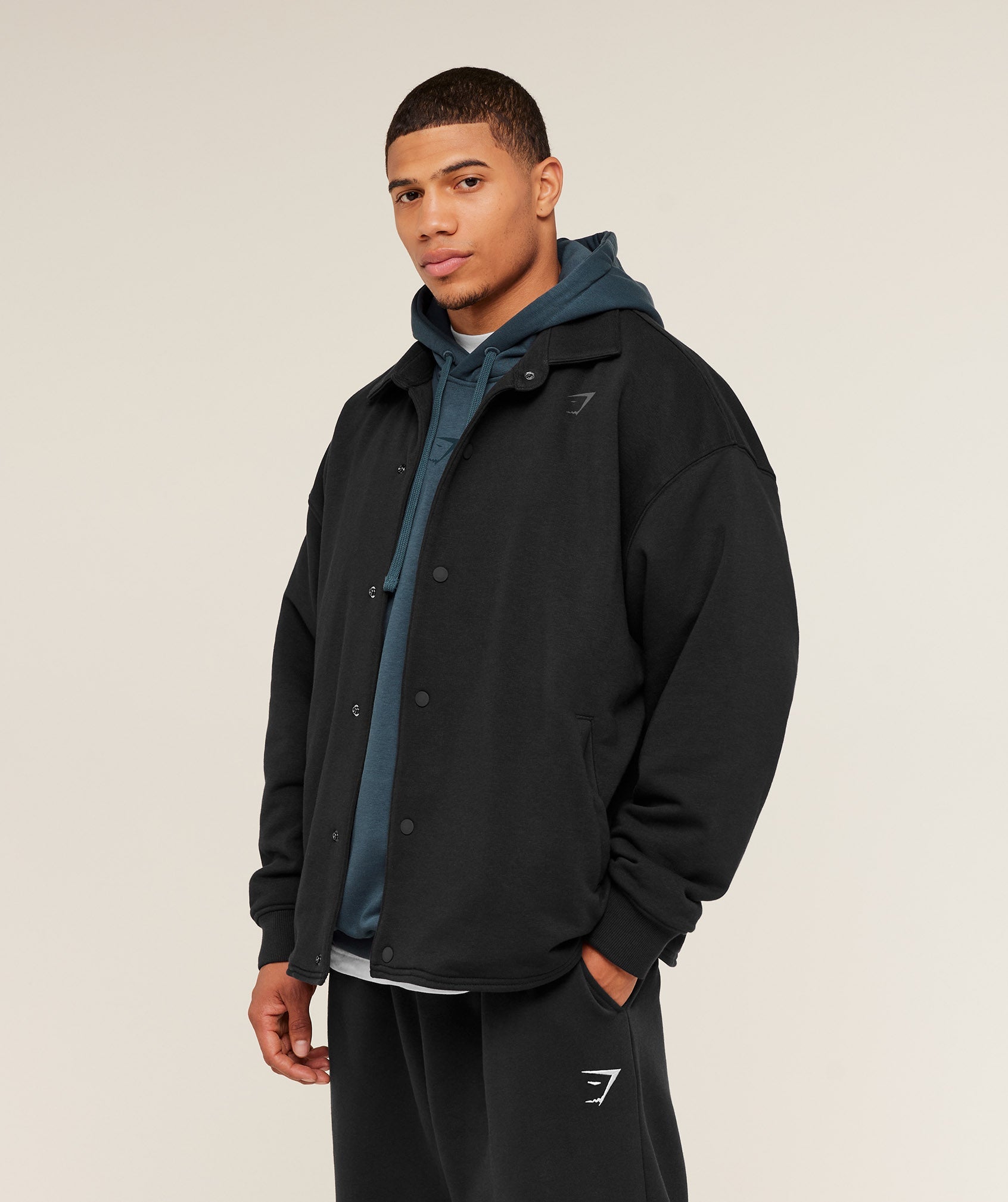 Power Coach Jacket - GS Black/GS Asphalt Grey — imagem 3