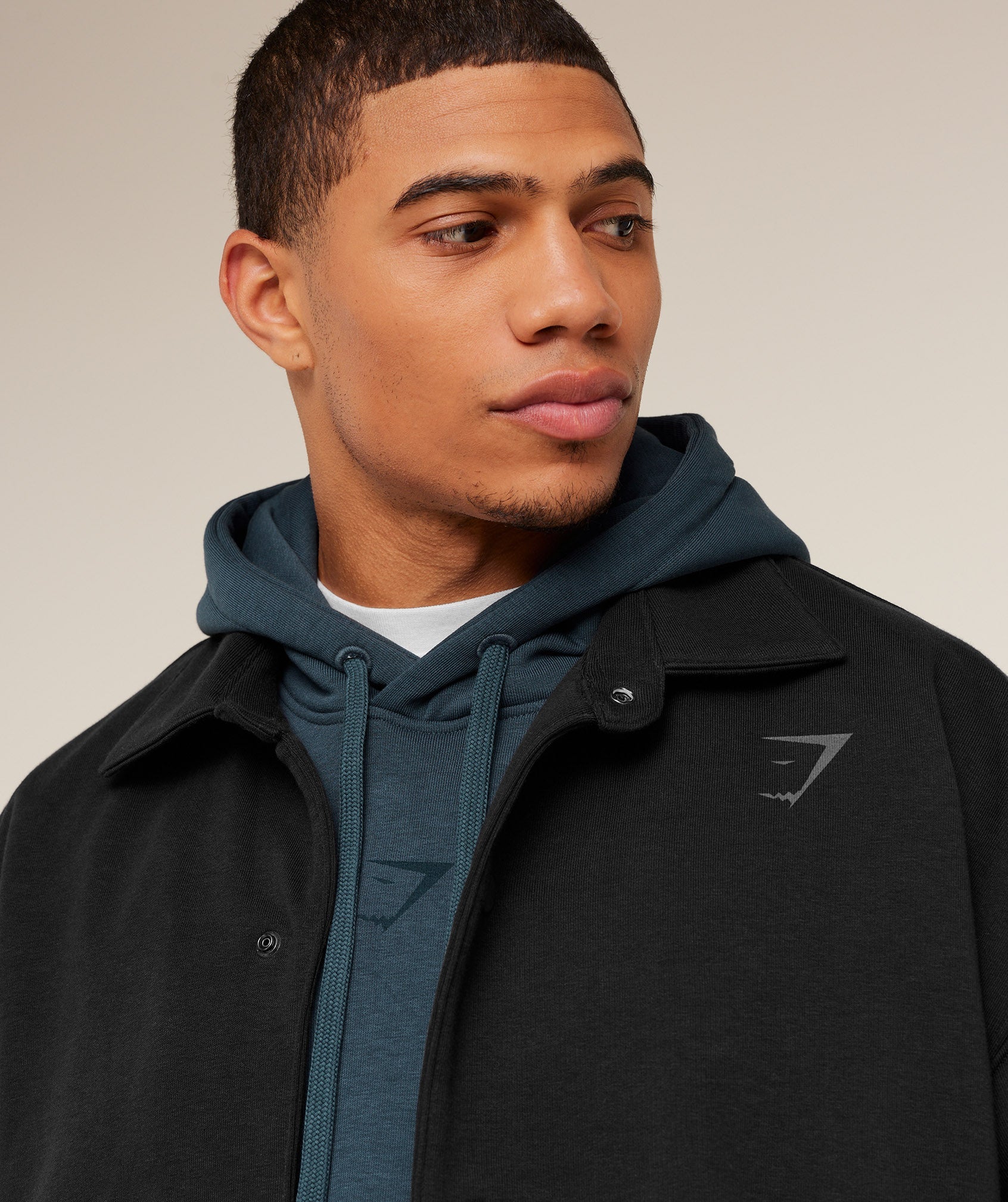 Power Coach Jacket - GS Black/GS Asphalt Grey — imagem 4