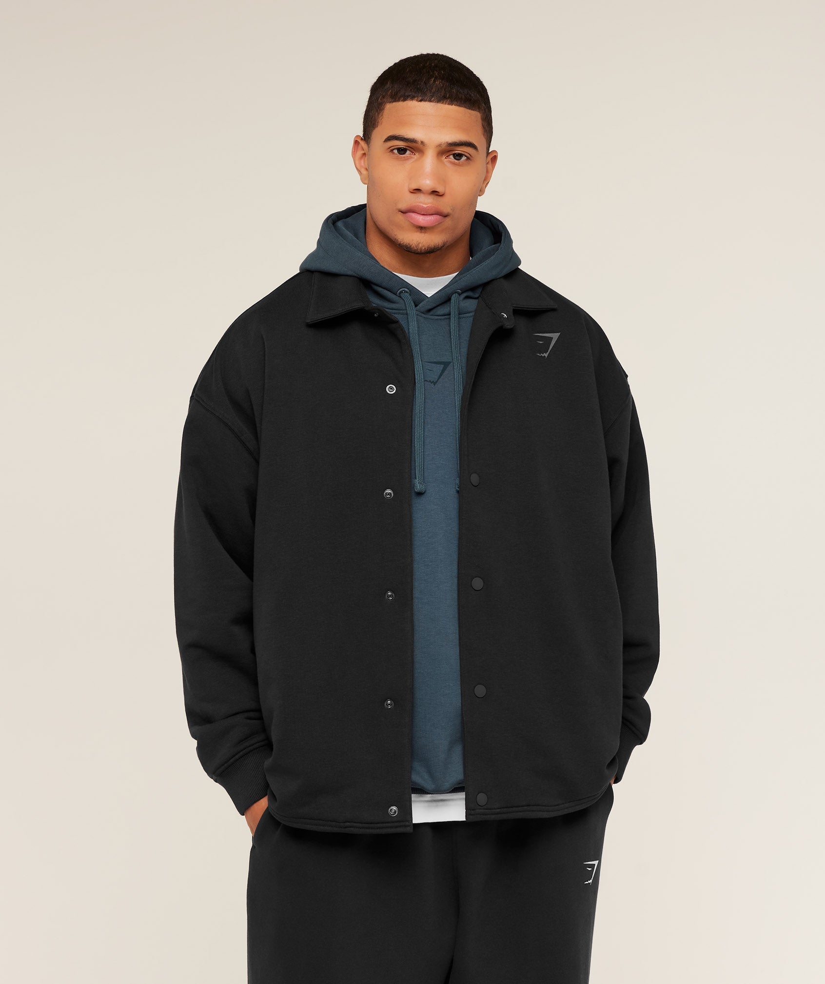 Power Coach Jacket - GS Black/GS Asphalt Grey — imagem 1