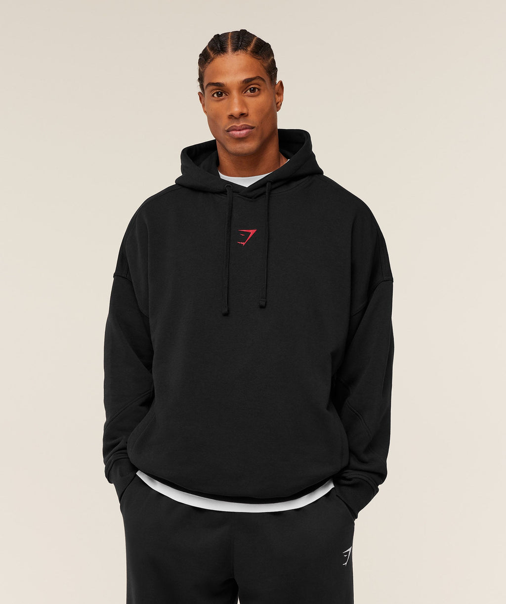 Power Oversized Hoodie - Black/Conditioning Red — imagem 1