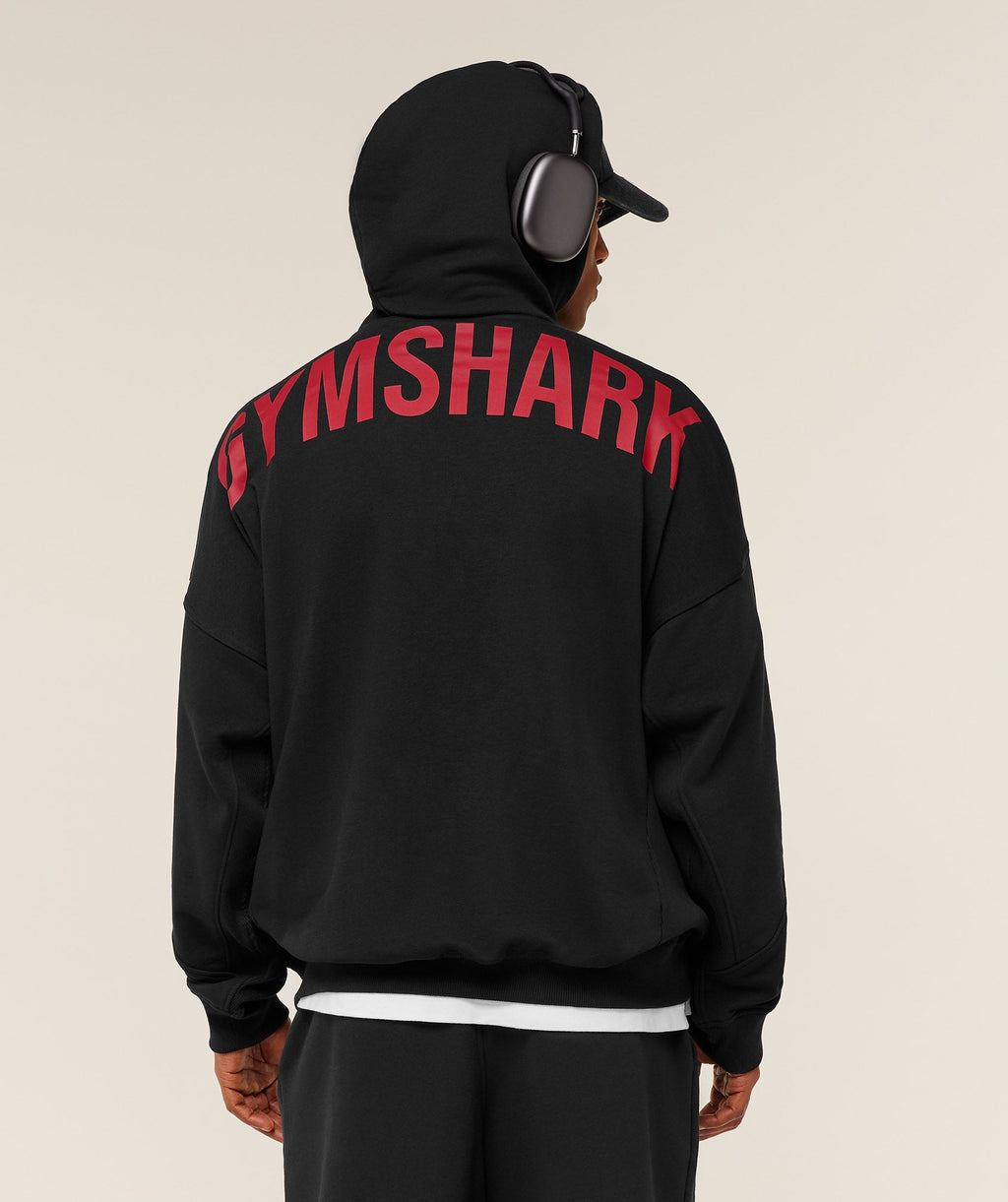 Power Oversized Hoodie - Black/Conditioning Red — imagem 2