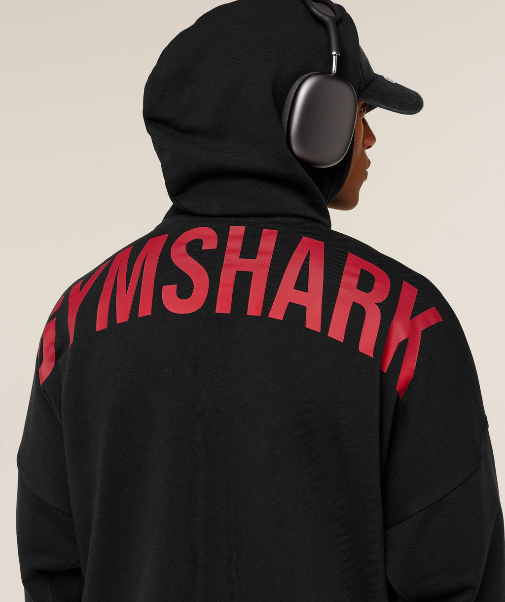Power Oversized Hoodie - Black/Conditioning Red — imagem 5