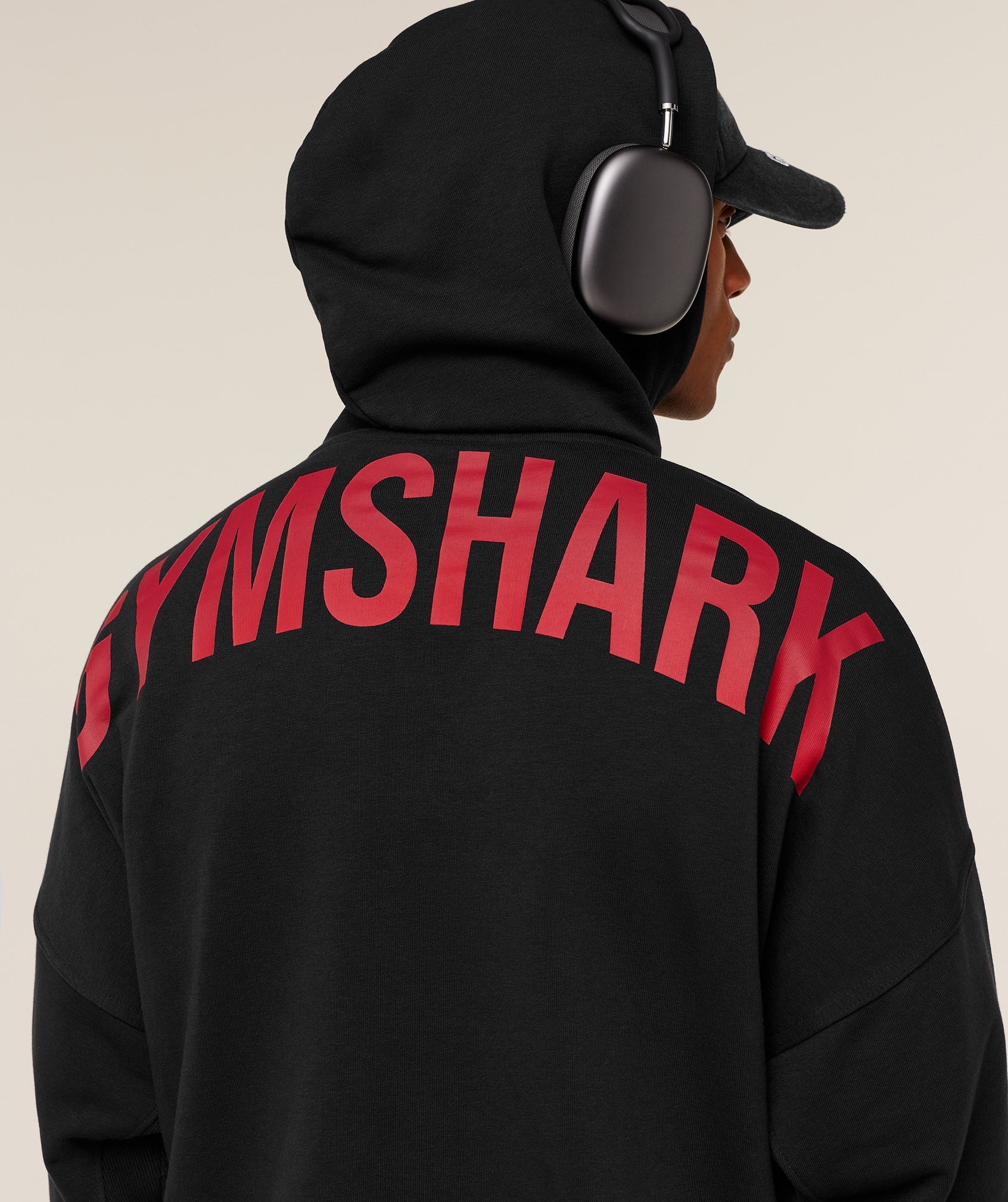 Power Oversized Hoodie - Black/Conditioning Red — imagem 5