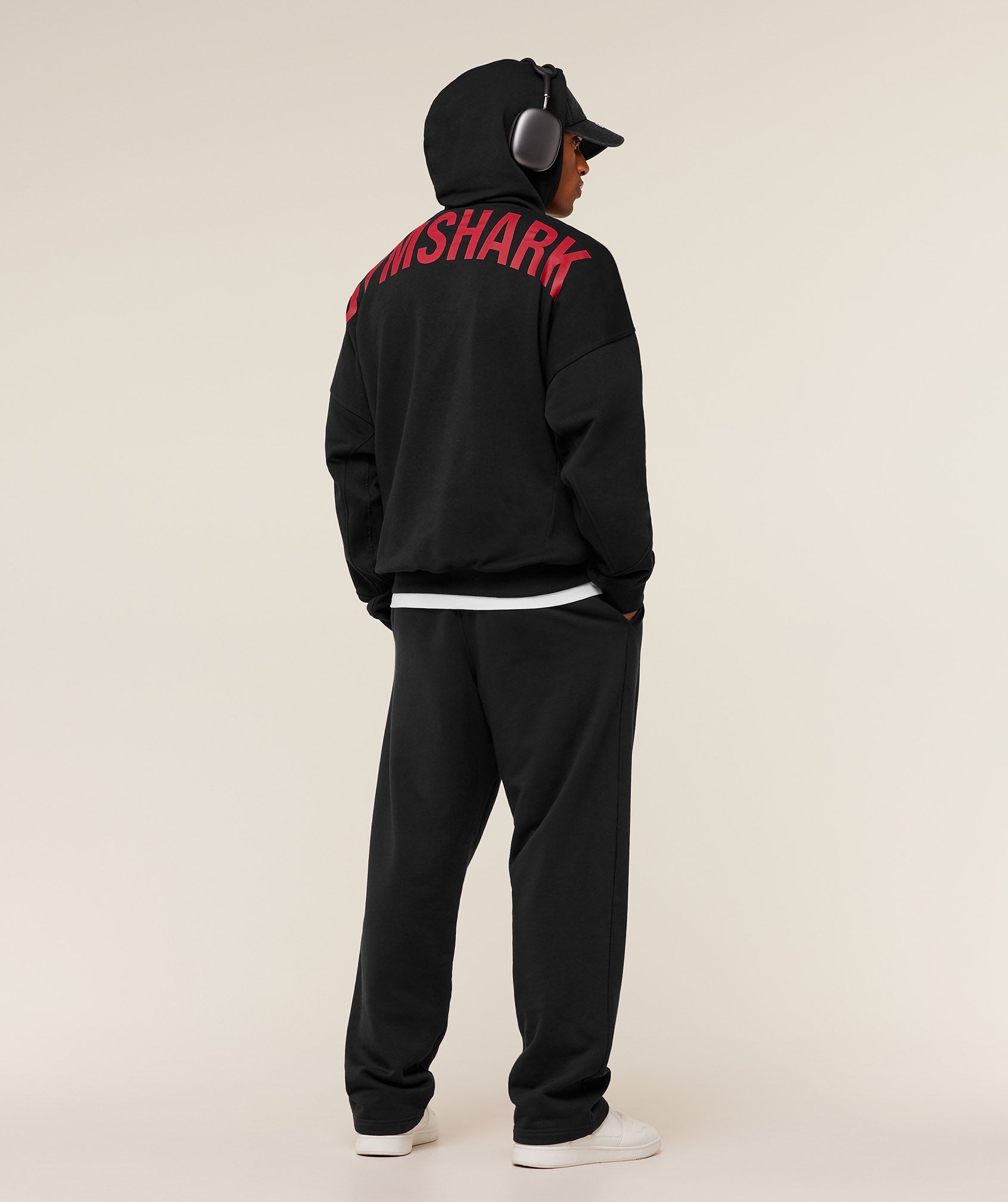 Power Oversized Hoodie - Black/Conditioning Red — imagem 4