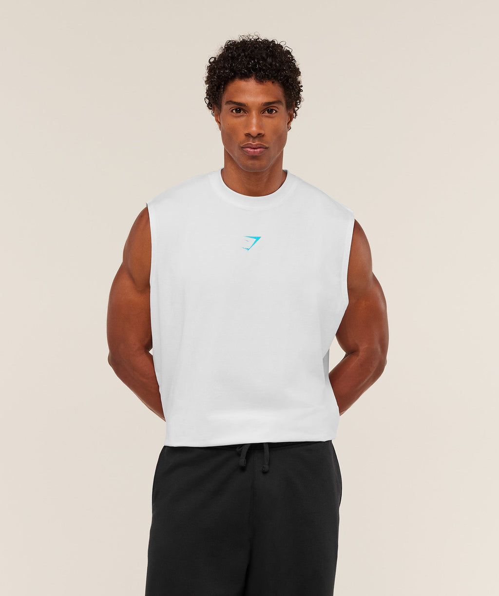 Power Cut Off Tank - GS White/GS Brand Blue — imagem 2