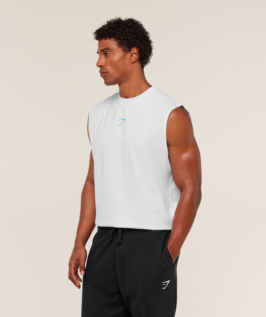 Power Cut Off Tank - GS White/GS Brand Blue — imagem 3