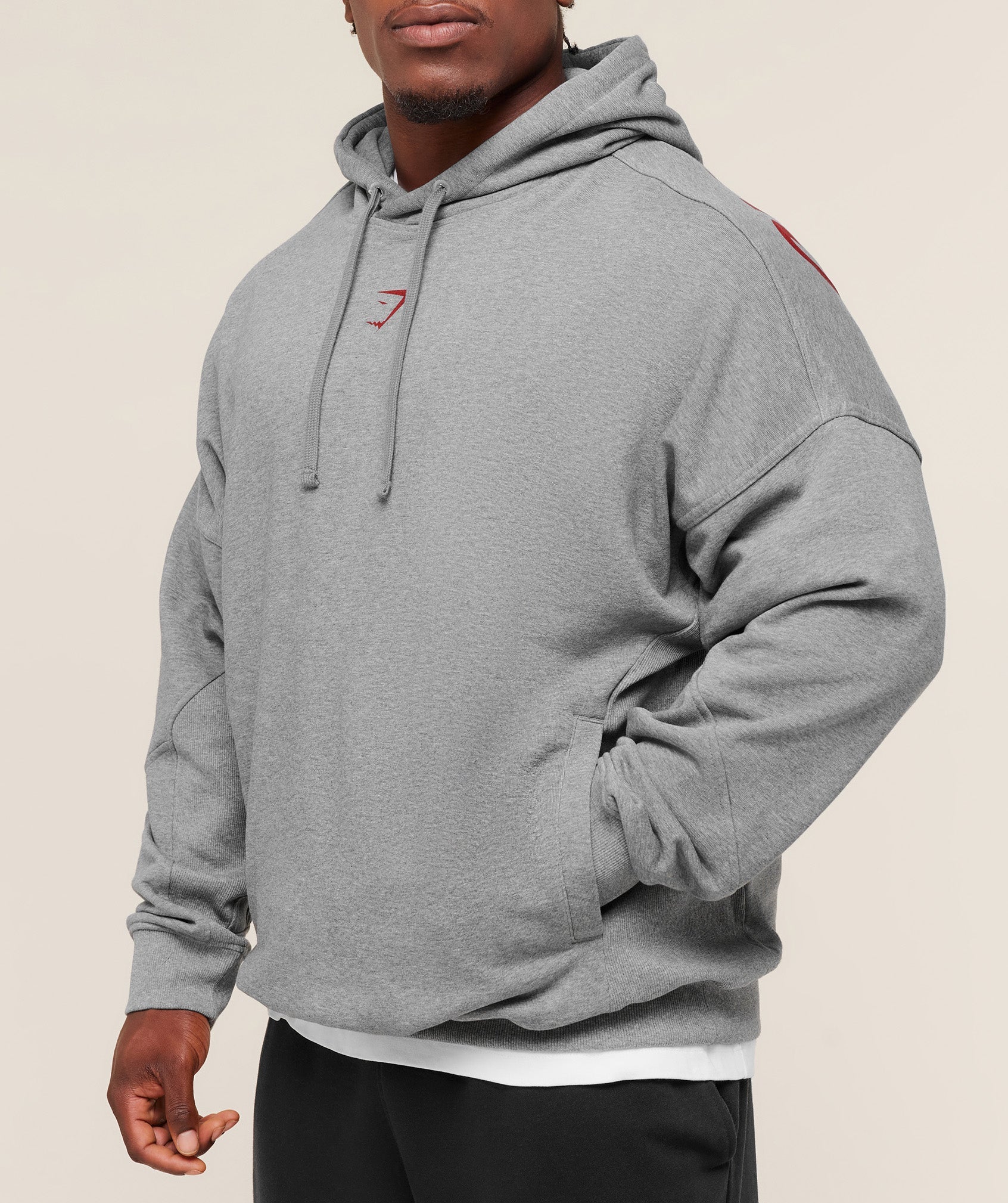 Power Oversized Hoodie - Charcoal Core Marl — imagem 5