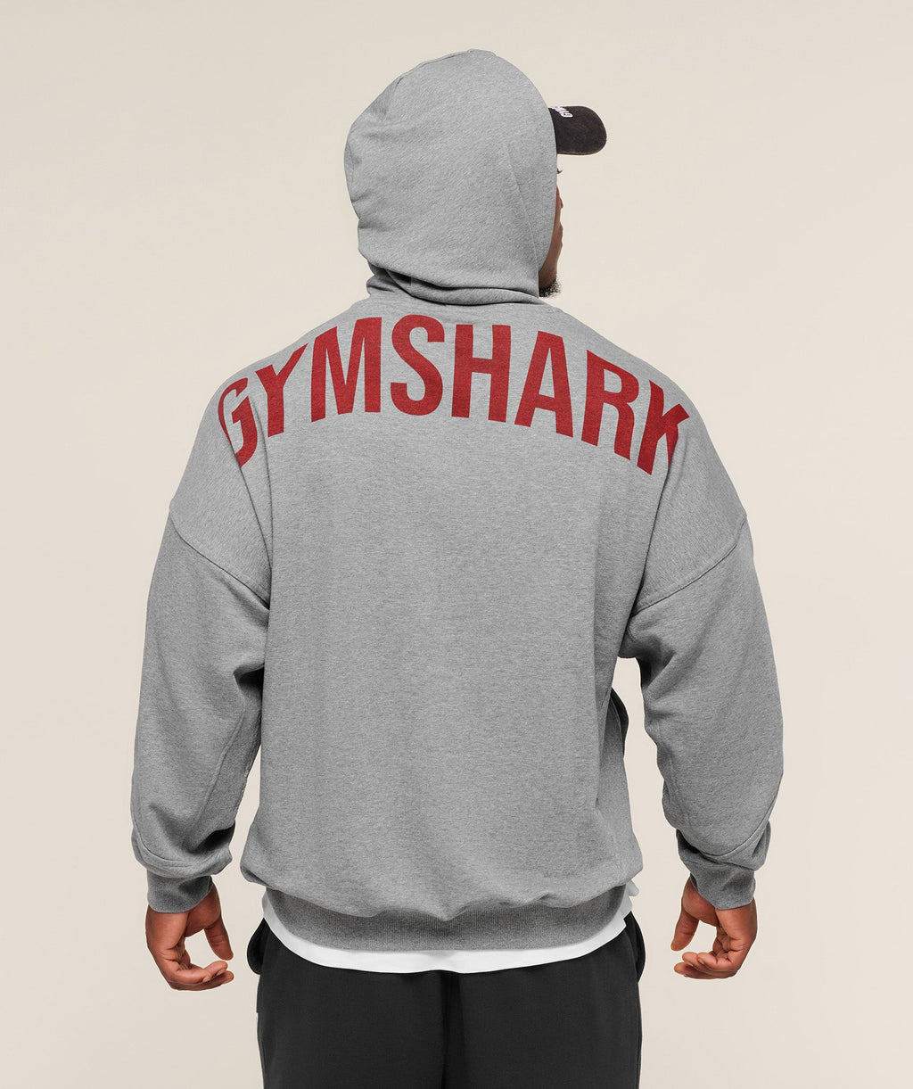 Power Oversized Hoodie - Charcoal Core Marl — imagem 1