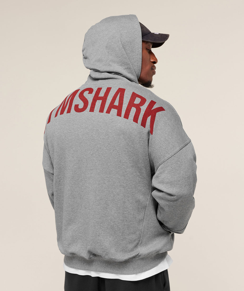 Power Oversized Hoodie - Charcoal Core Marl — imagem 3
