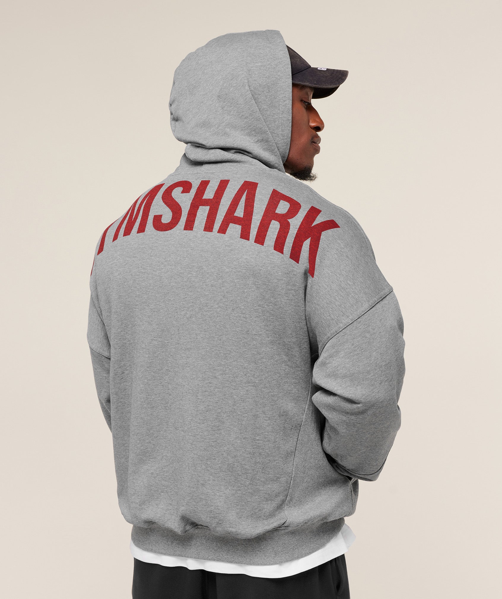 Power Oversized Hoodie - Charcoal Core Marl — imagem 3
