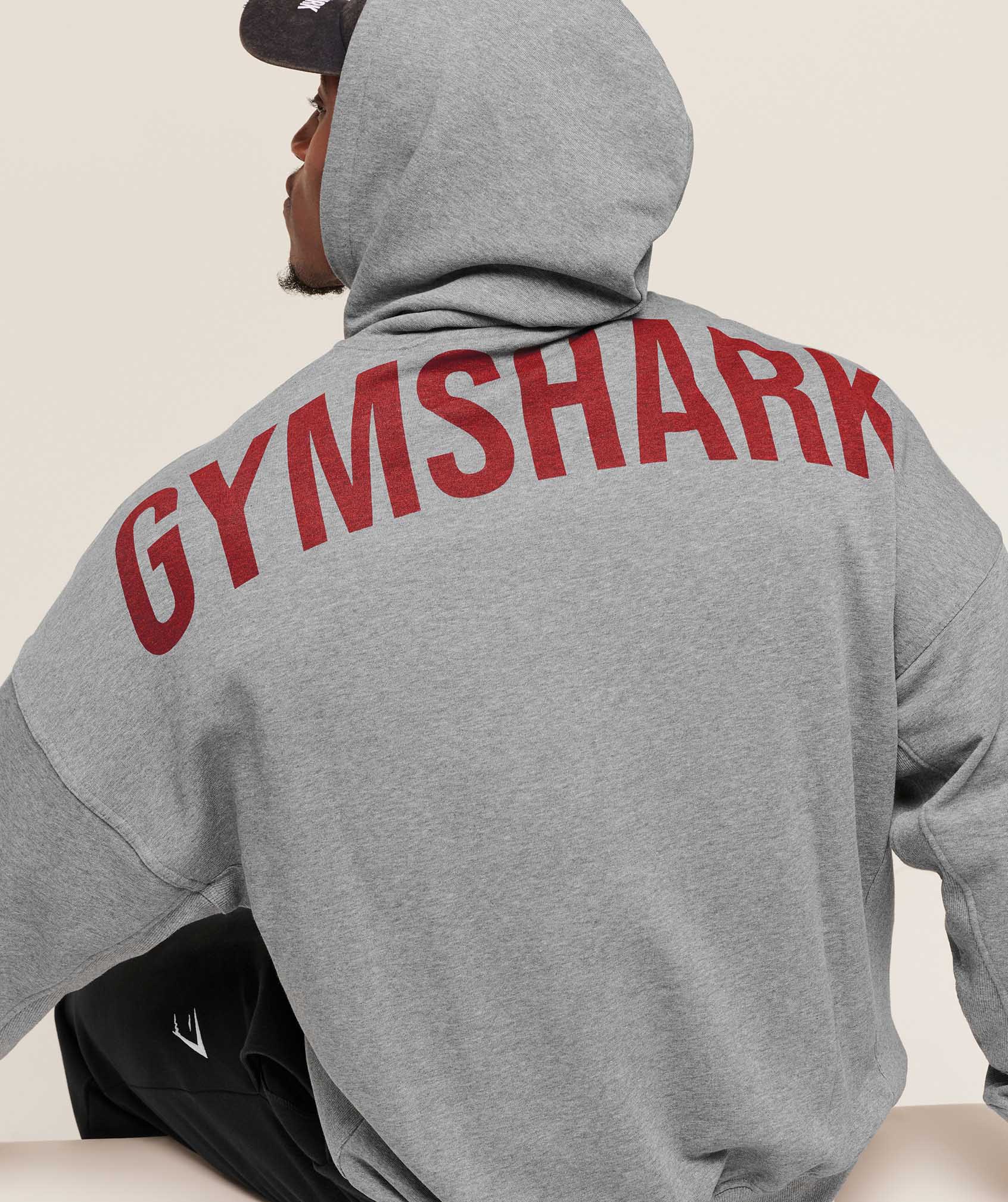 Power Oversized Hoodie - Charcoal Core Marl — imagem 6