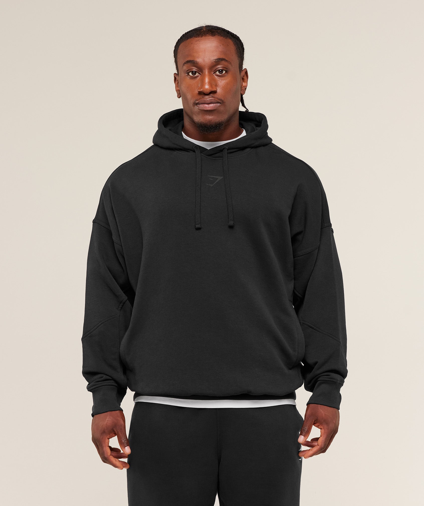 Power Oversized Hoodie - Black/Asphalt Grey — imagem 3