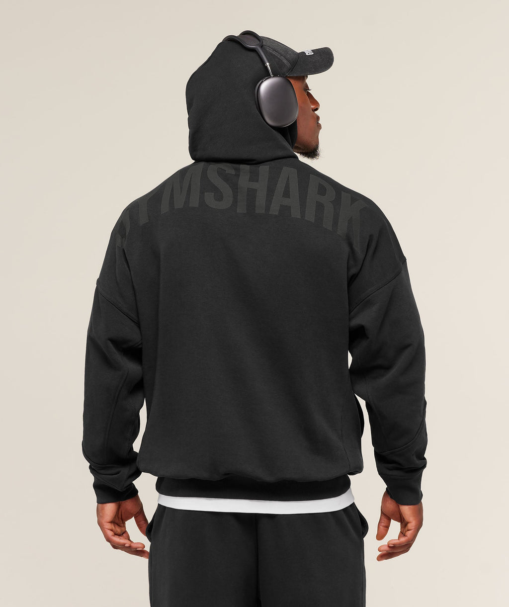 Power Oversized Hoodie - Black/Asphalt Grey — imagem 1