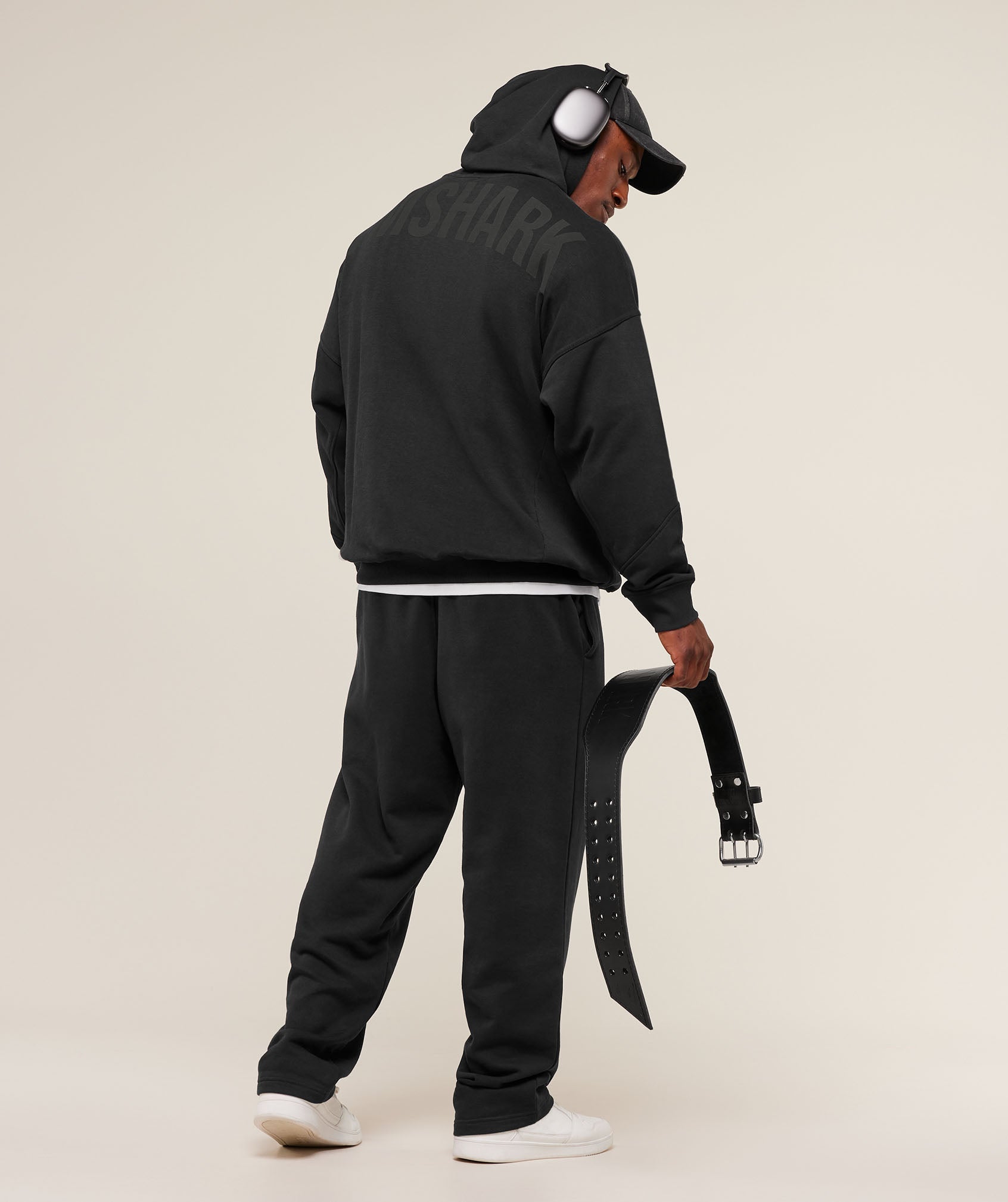 Power Oversized Hoodie - Black/Asphalt Grey — imagem 5