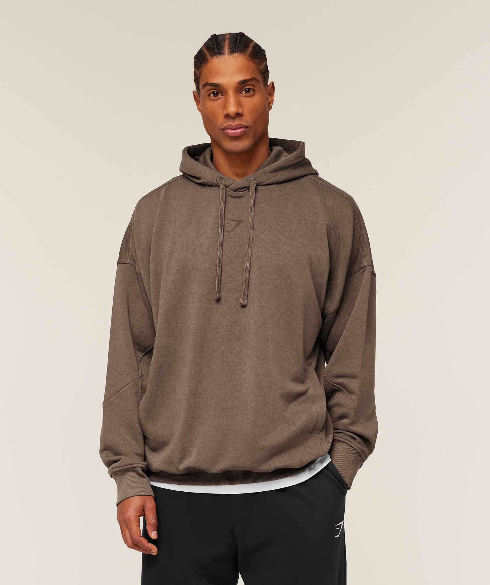 Power Oversized Hoodie - Soft Brown — imagem 2