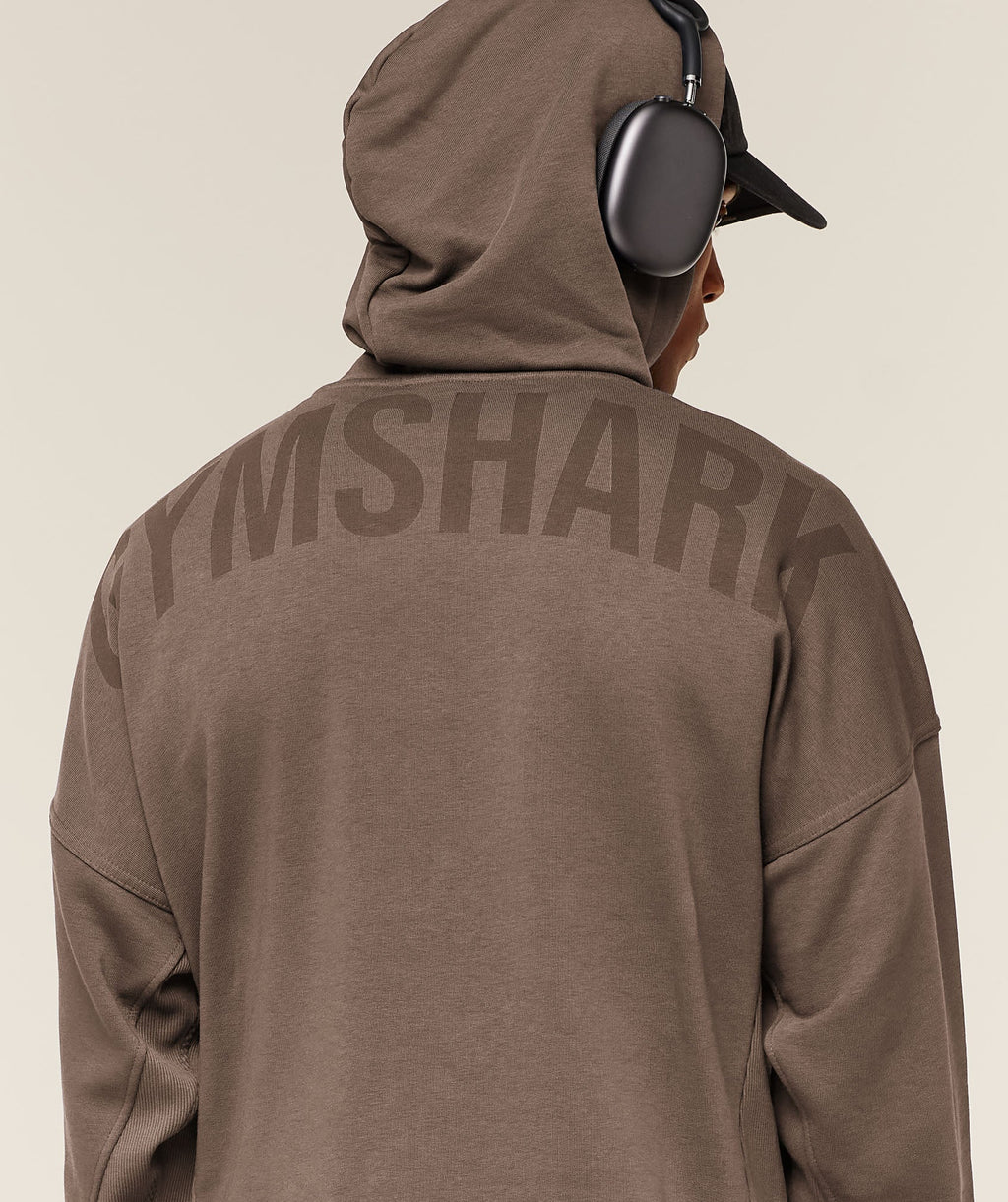 Power Oversized Hoodie - Soft Brown — imagem 6