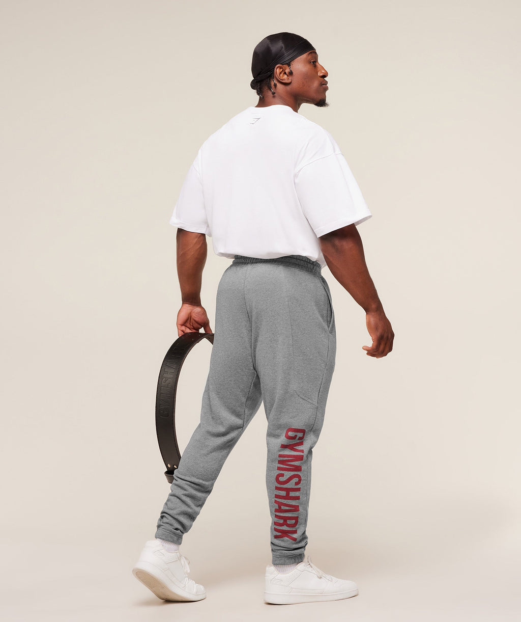 Power Wordmark Joggers - Charcoal Core Marl — imagem 7