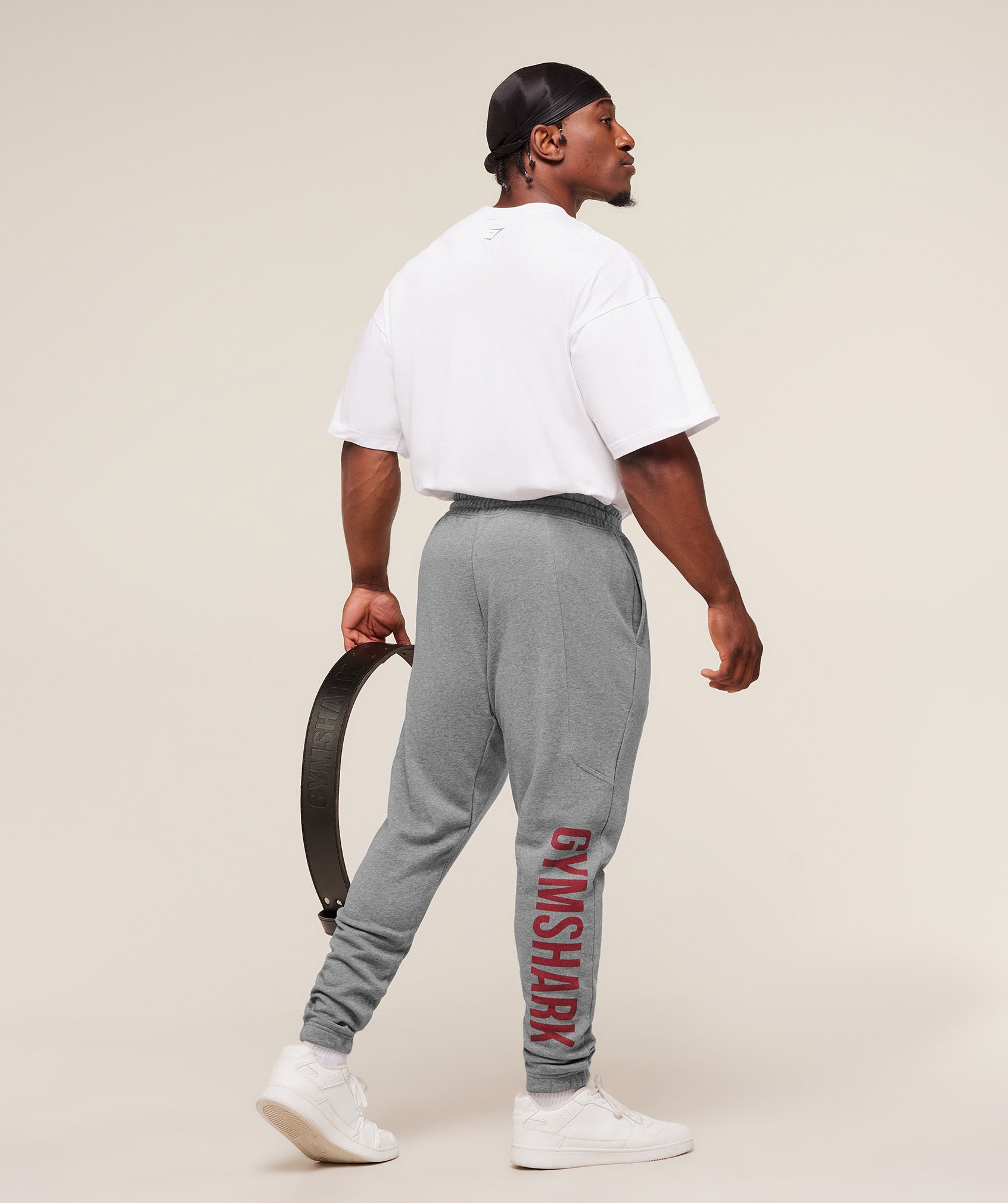 Power Wordmark Joggers - Charcoal Core Marl — imagem 7