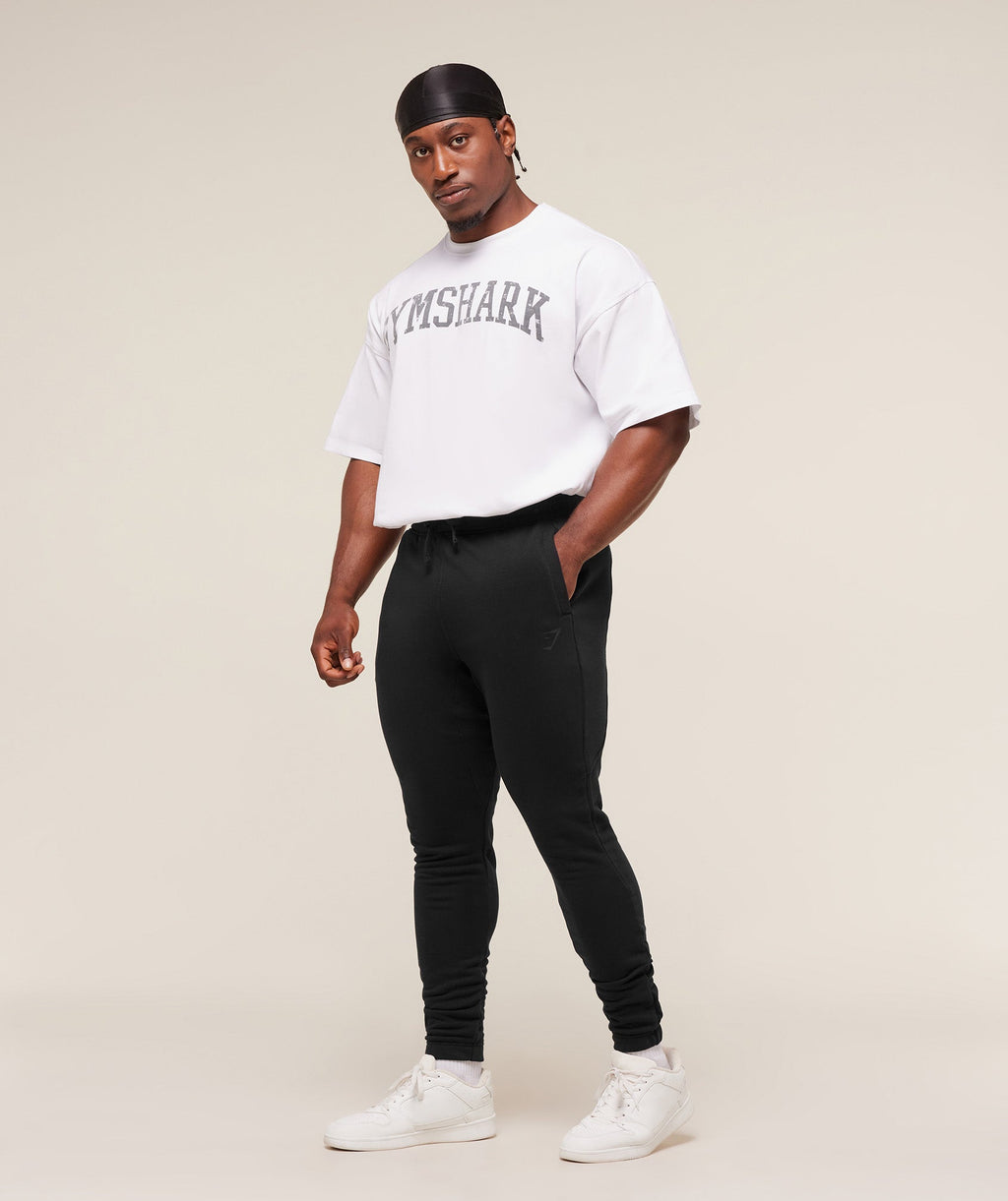 Power Wordmark Joggers - Black/Asphalt Grey — imagem 3