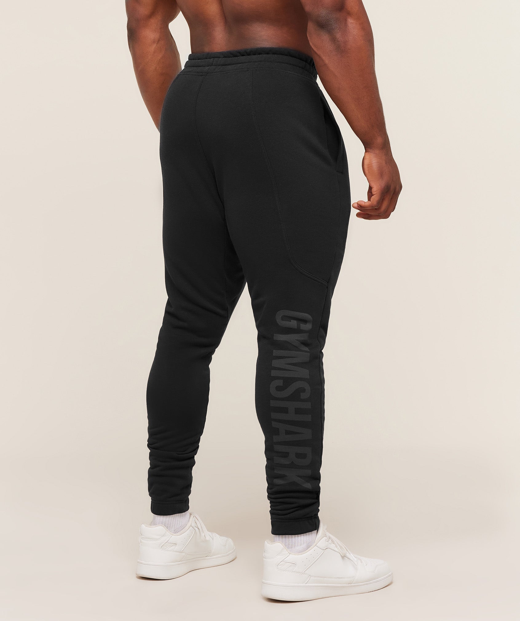 Power Wordmark Joggers - Black/Asphalt Grey — imagem 1