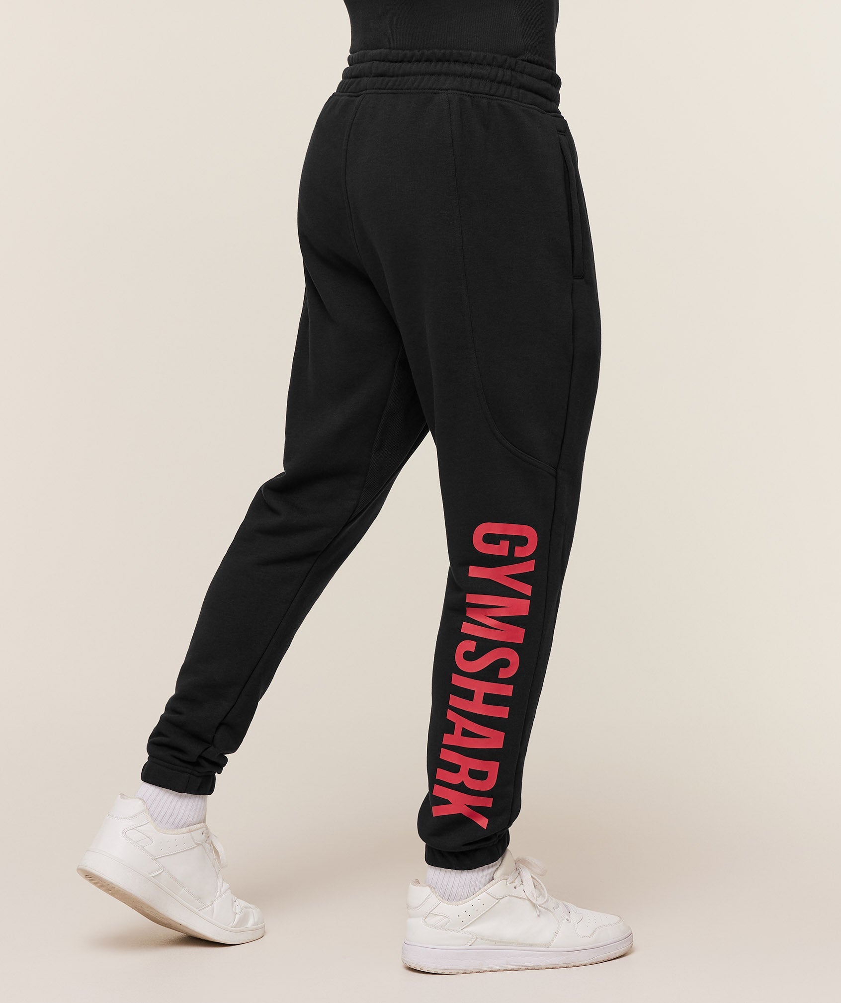 Power Wordmark Joggers - Black/Conditioning Red — imagem 3
