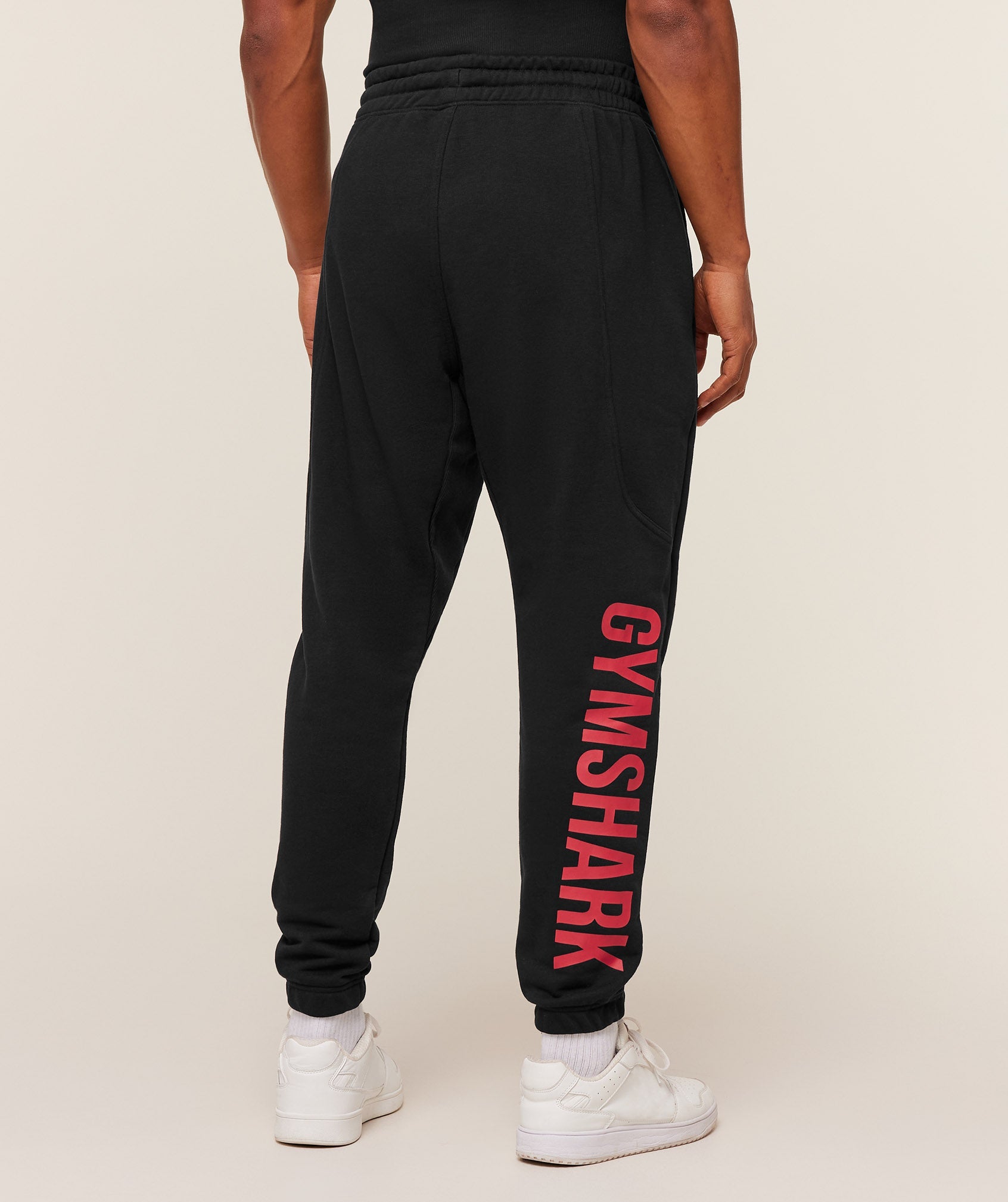 Power Wordmark Joggers - Black/Conditioning Red — imagem 2