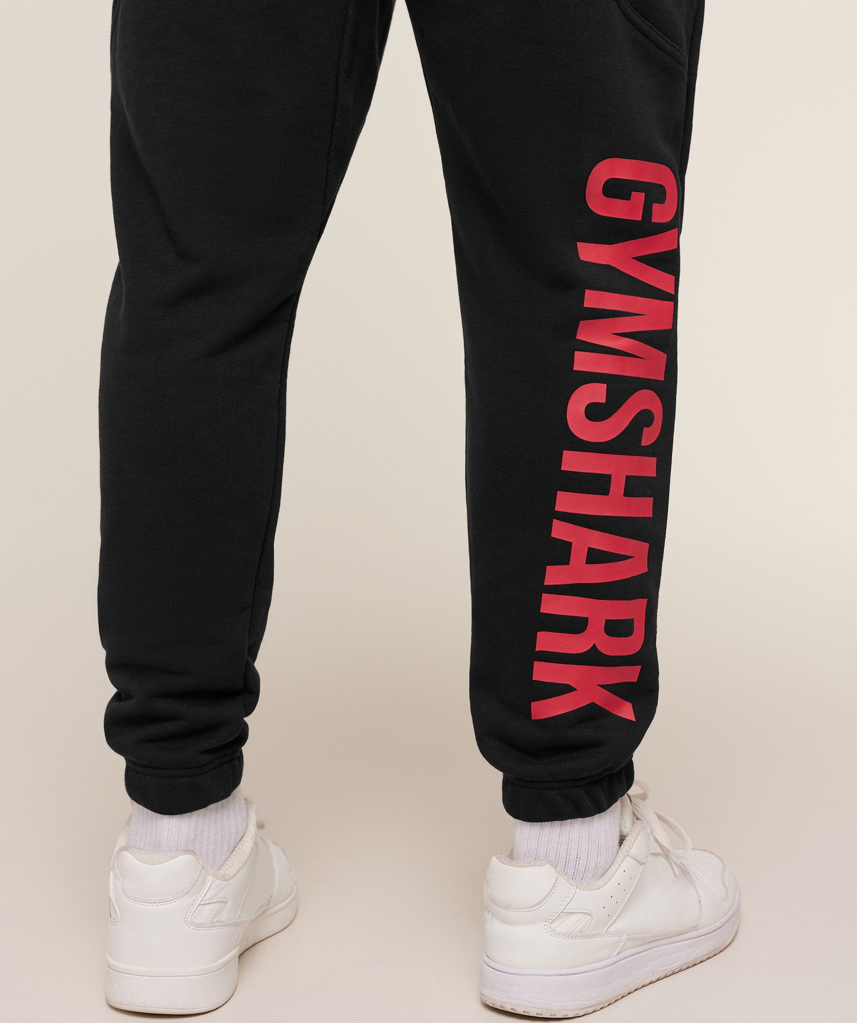 Power Wordmark Joggers - Black/Conditioning Red — imagem 6