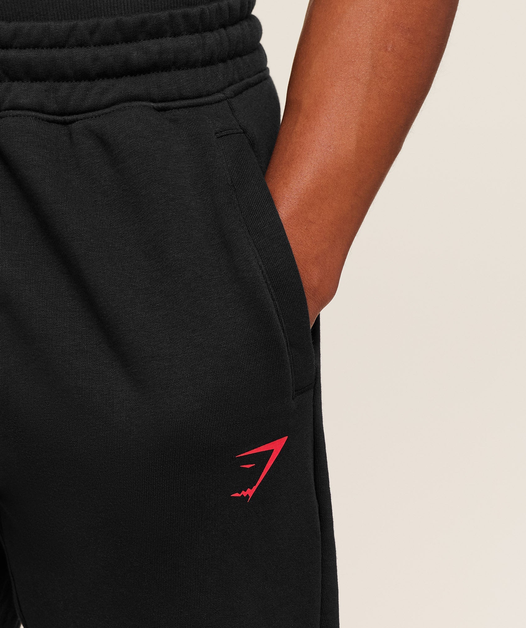 Power Wordmark Joggers - Black/Conditioning Red — imagem 5
