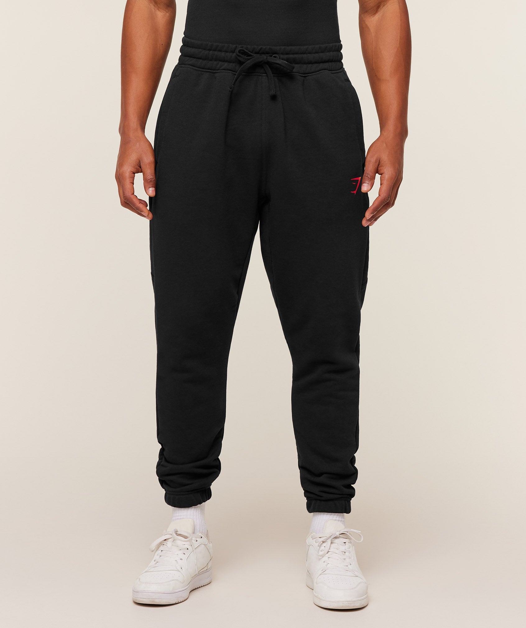 Power Wordmark Joggers - Black/Conditioning Red — imagem 1
