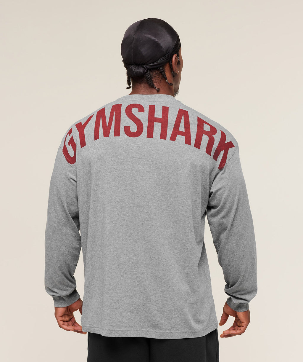 Power Long Sleeve T-Shirt - Charcoal Core Marl — imagem 6