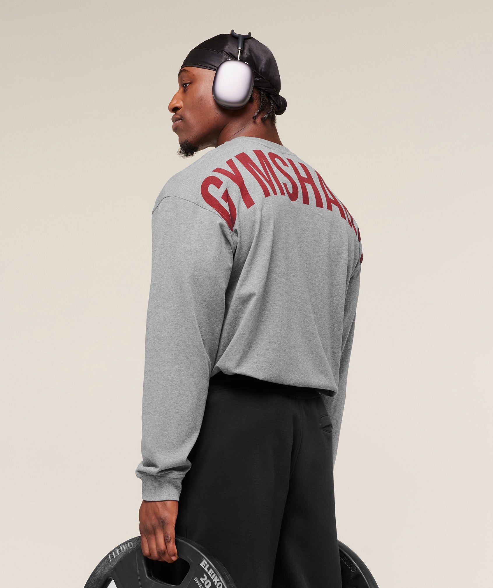 Power Long Sleeve T-Shirt - Charcoal Core Marl — imagem 3