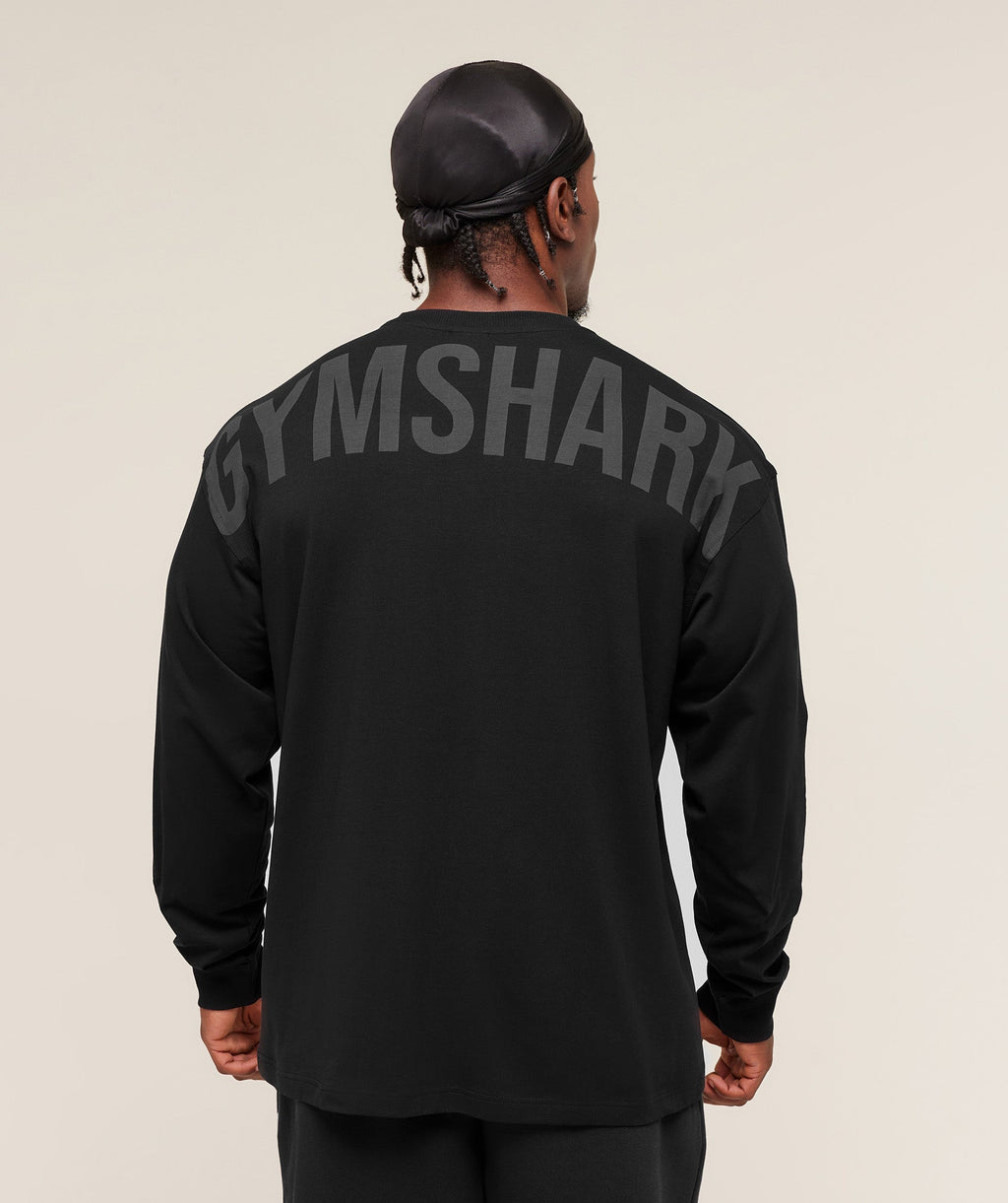 Power Long Sleeve T-Shirt - Black/Asphalt Grey — imagem 4