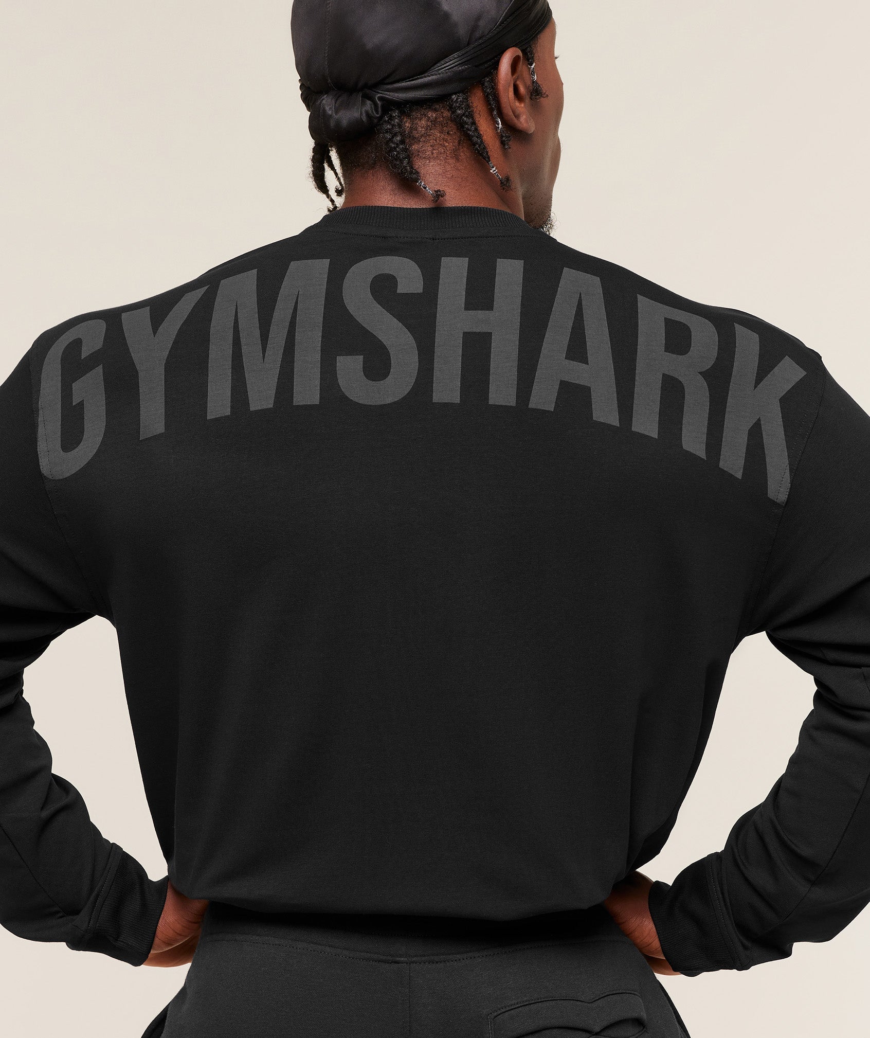 Power Long Sleeve T-Shirt - Black/Asphalt Grey — imagem 5