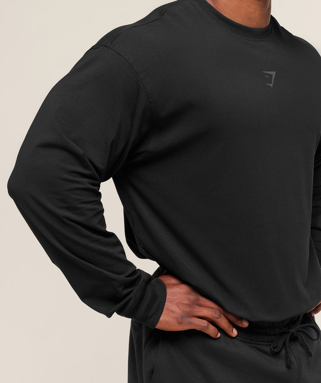 Power Long Sleeve T-Shirt - Black/Asphalt Grey — imagem 7