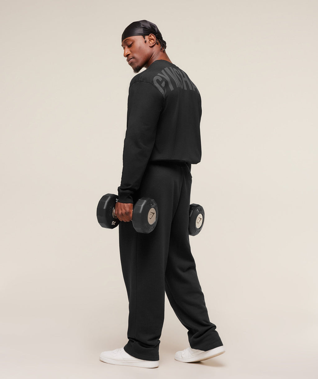 Power Long Sleeve T-Shirt - Black/Asphalt Grey — imagem 6