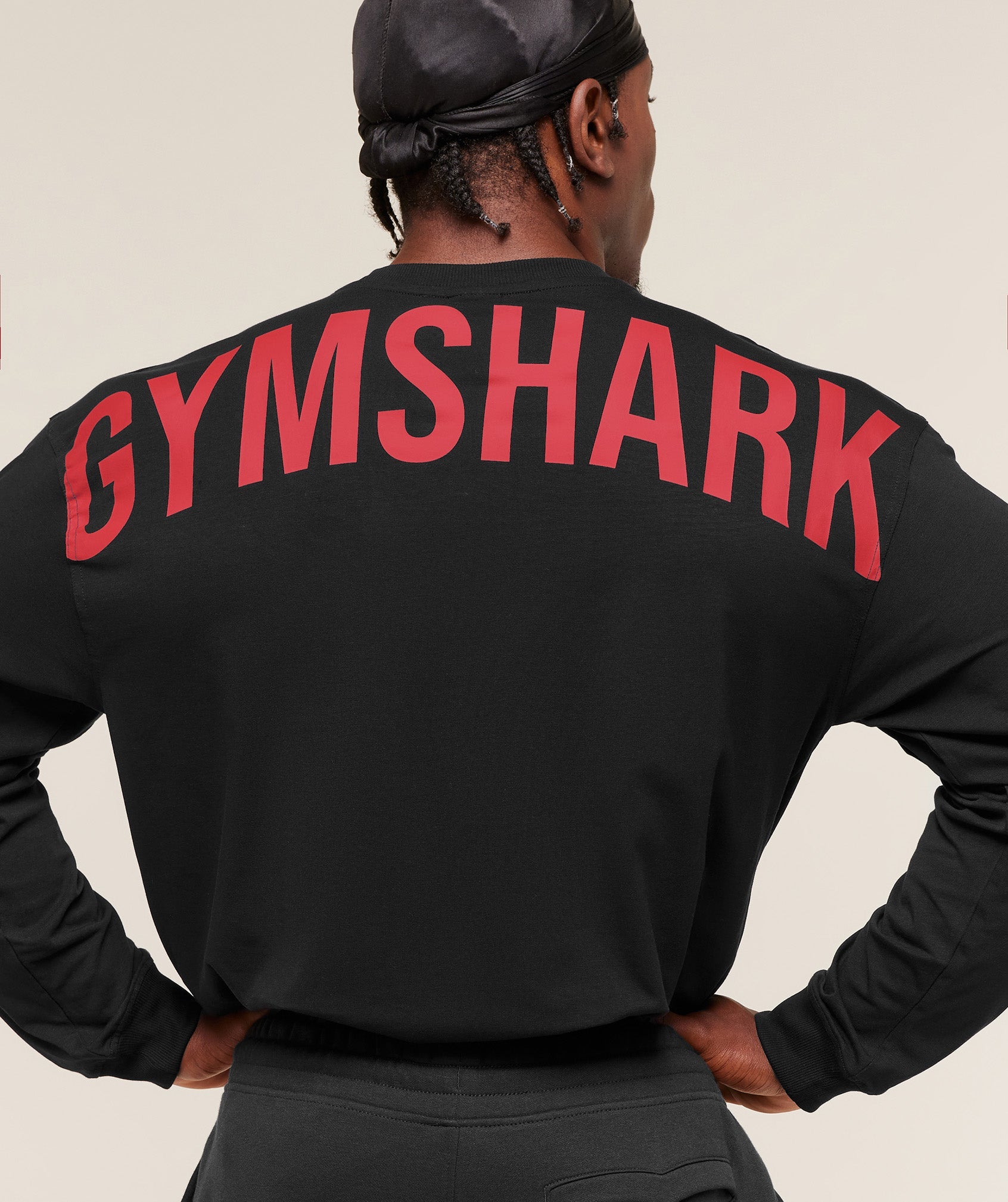 Power Long Sleeve T-Shirt - Black/Conditioning Red — imagem 4