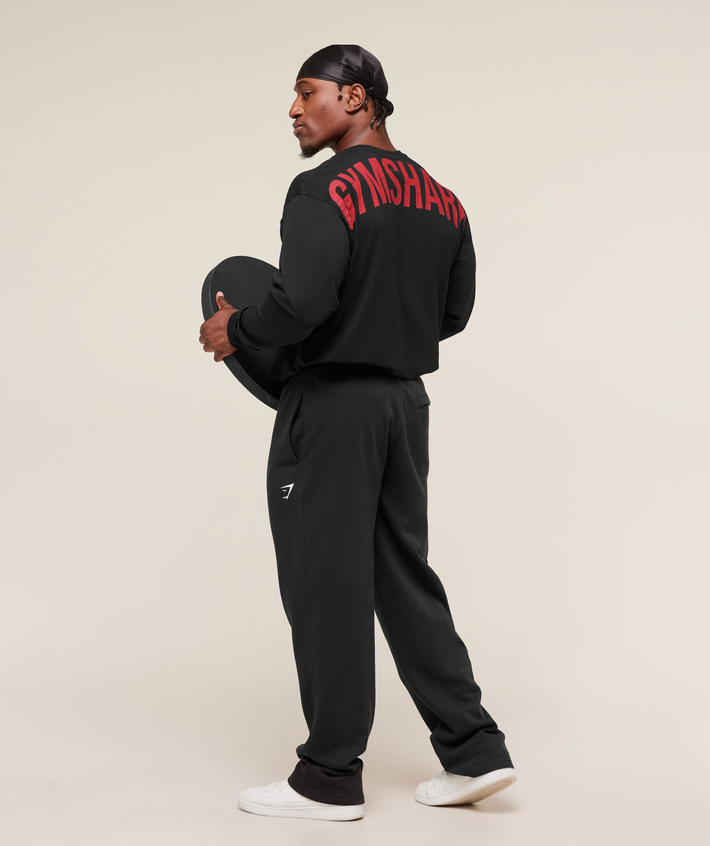 Power Long Sleeve T-Shirt - Black/Conditioning Red — imagem 7