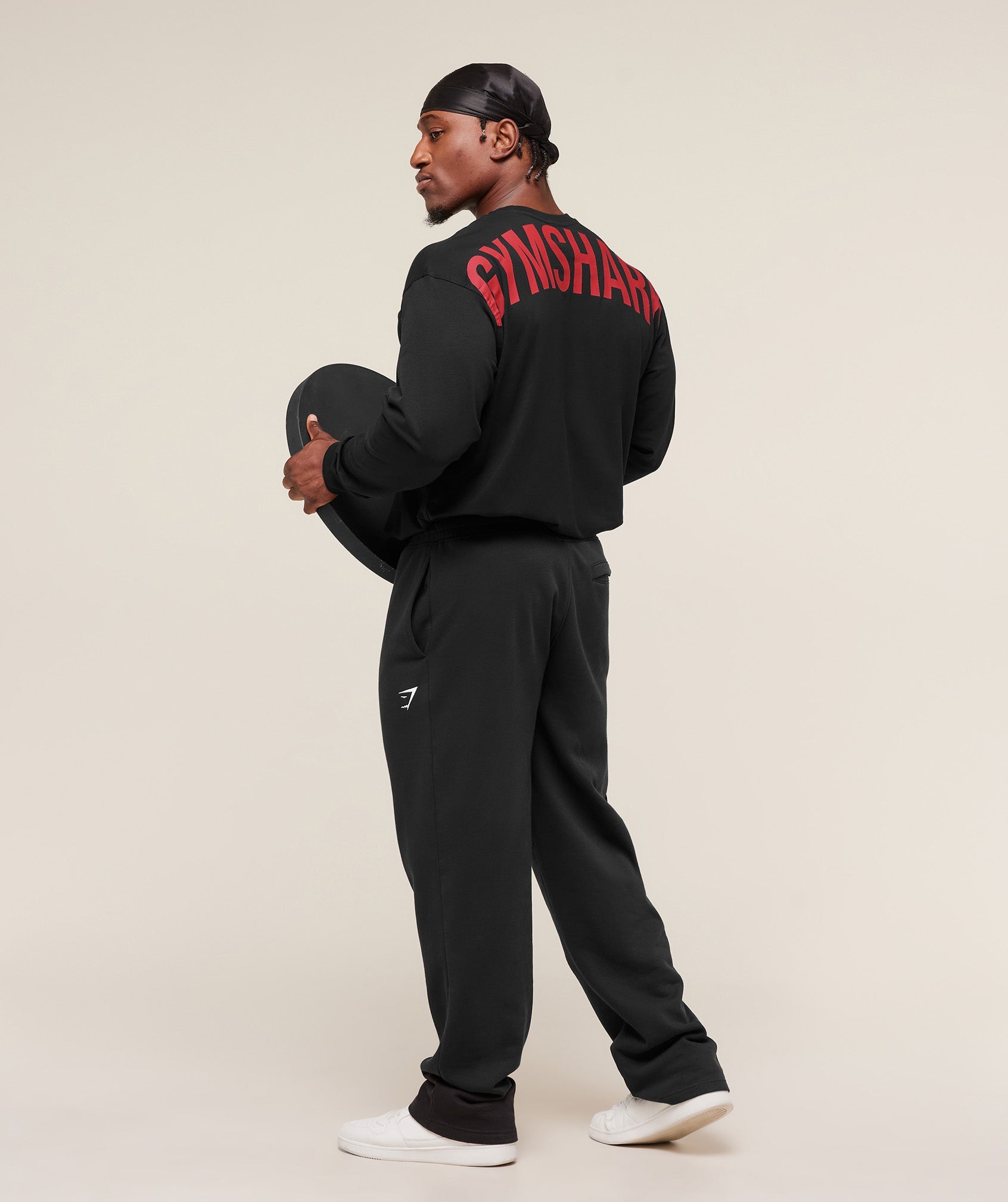 Power Long Sleeve T-Shirt - Black/Conditioning Red — imagem 7