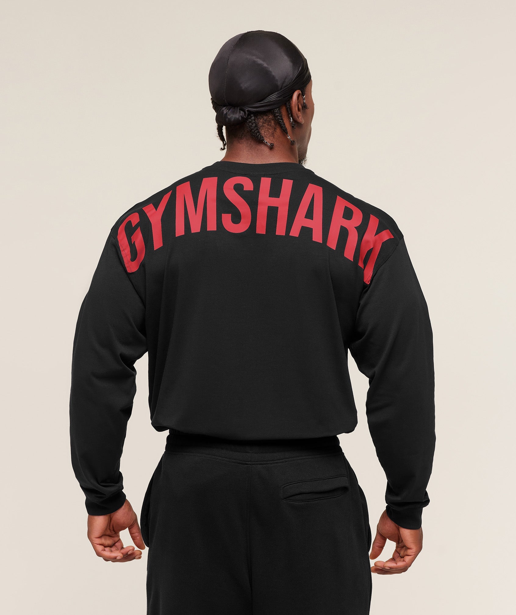 Power Long Sleeve T-Shirt - Black/Conditioning Red — imagem 1
